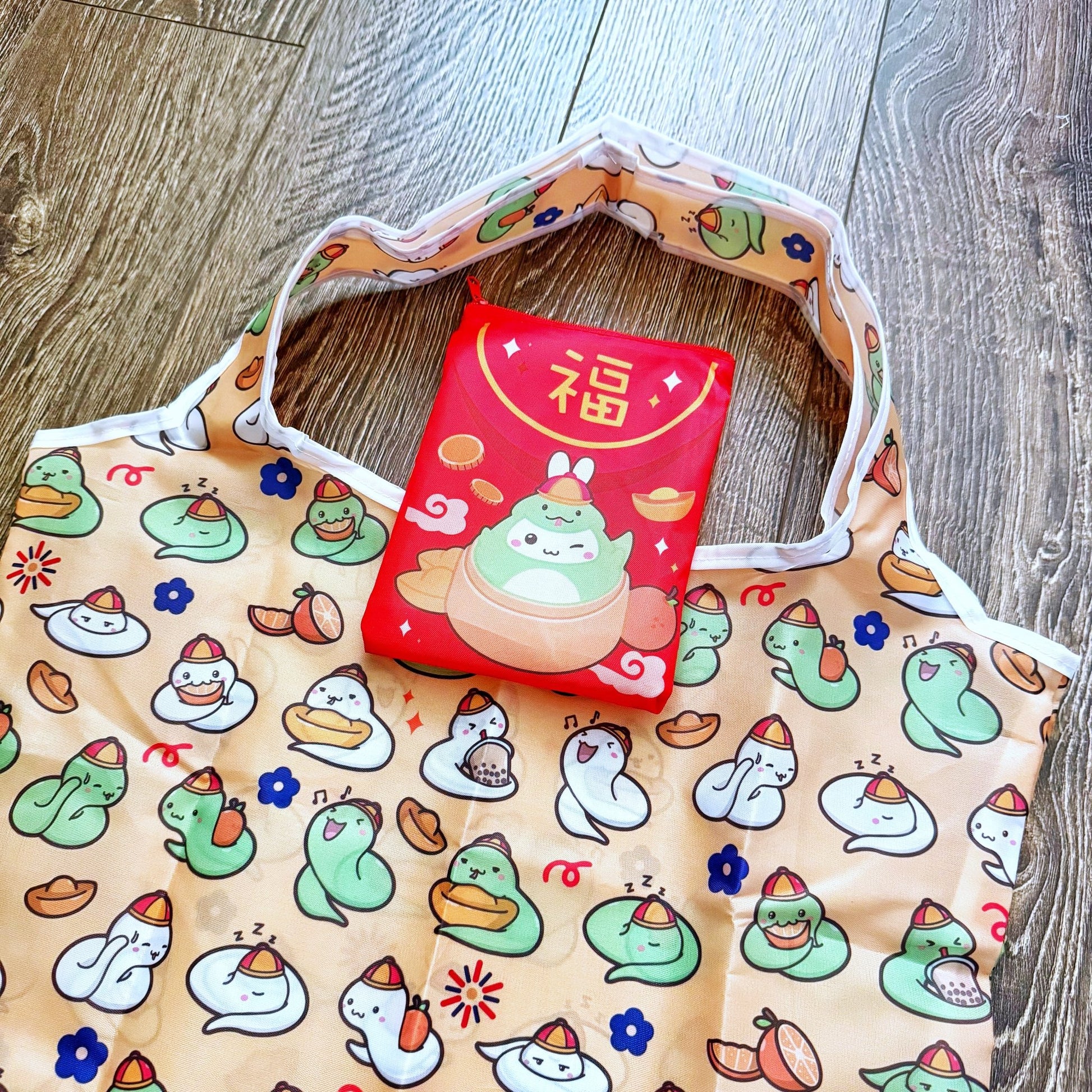 Eco Shopping Bag - Lil' Red Pocket - SumLilThings