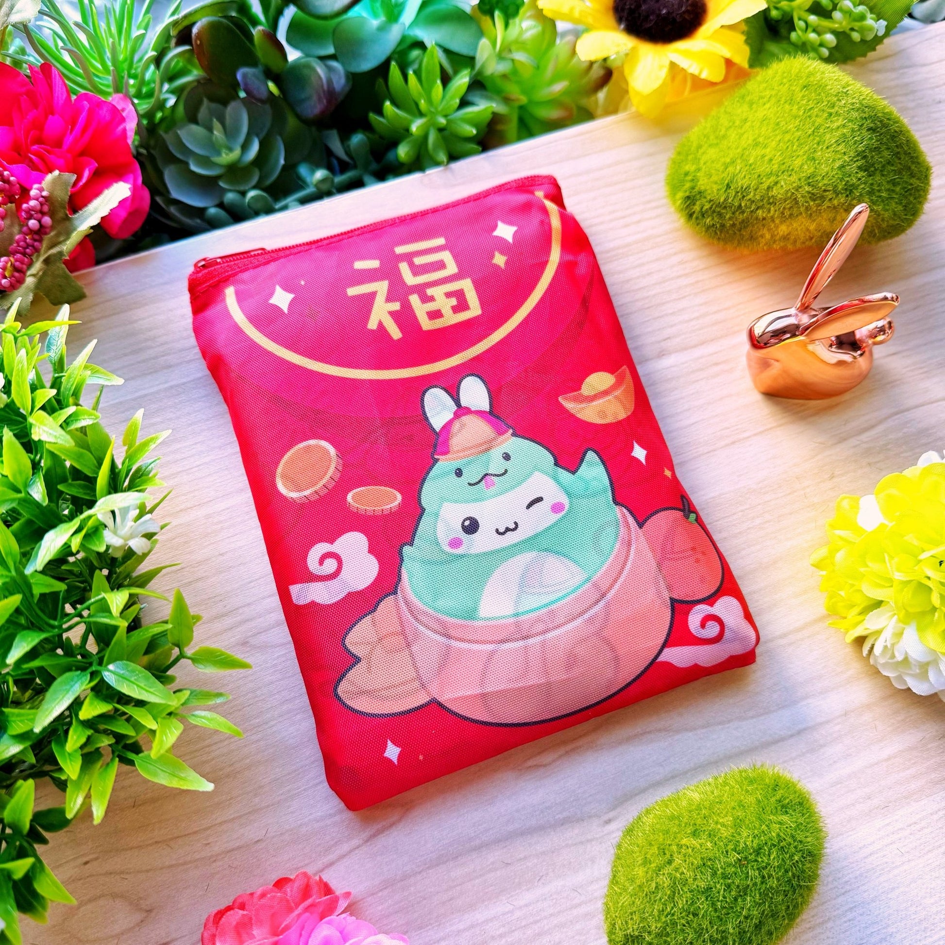 Eco Shopping Bag - Lil' Red Pocket - SumLilThings