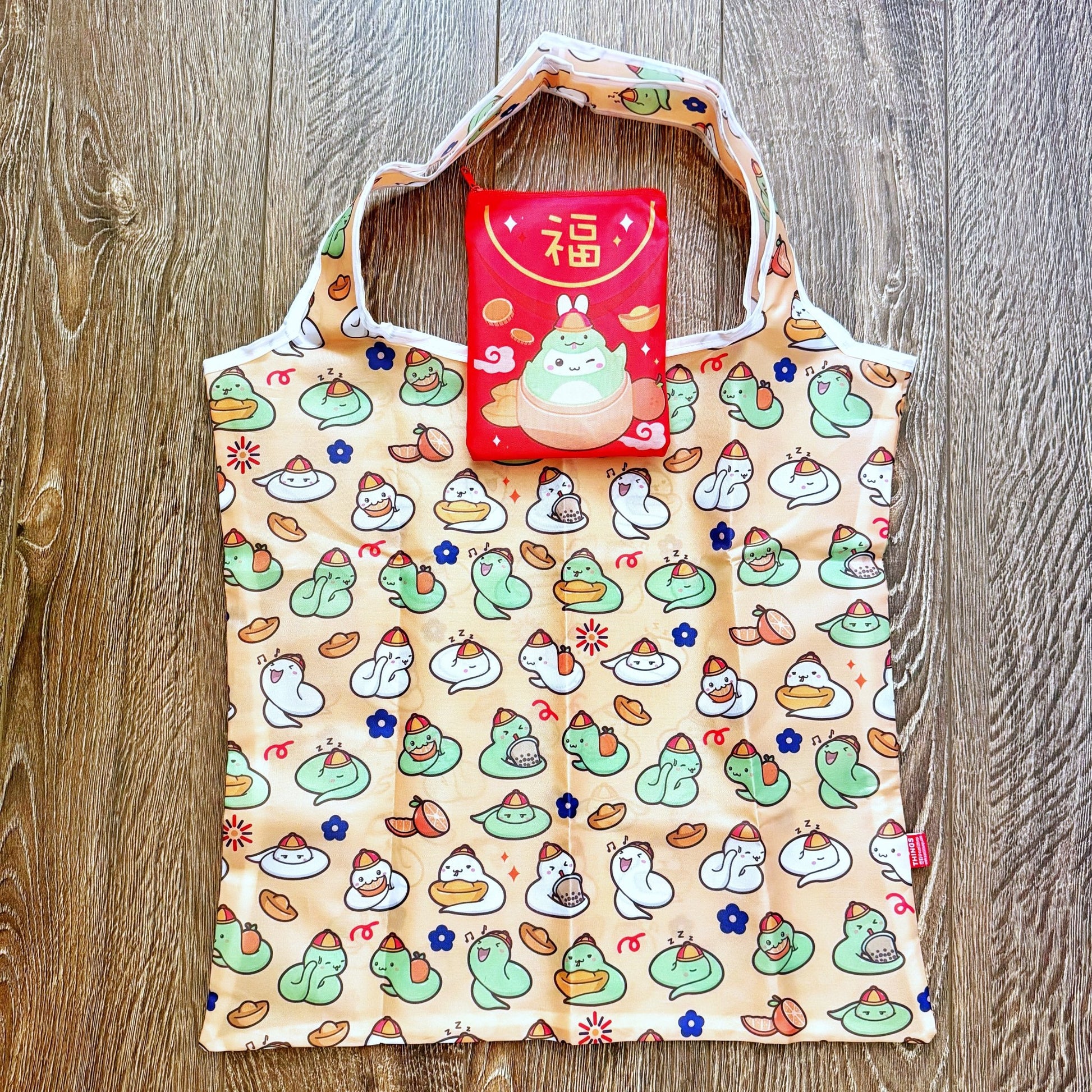 Eco Shopping Bag - Lil' Red Pocket - SumLilThings