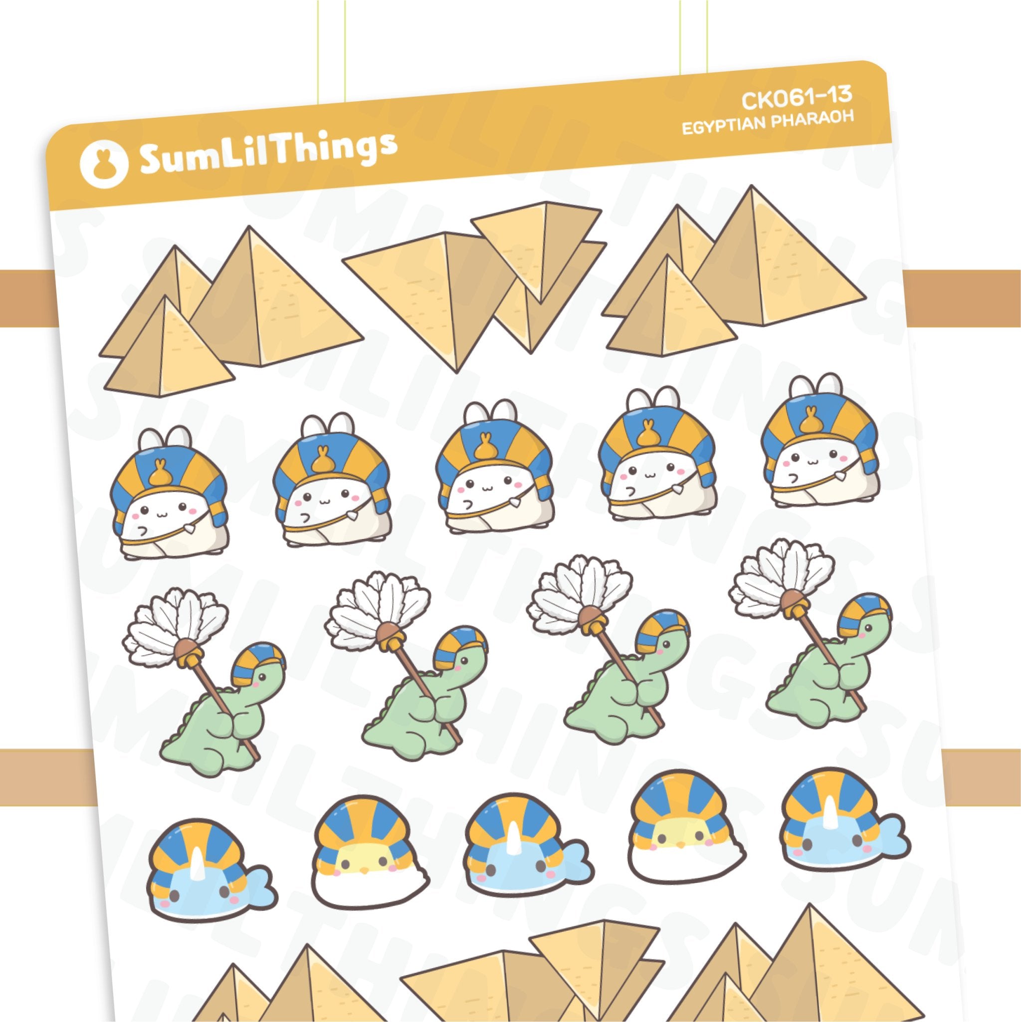 Egyptian Pharaoh Stickers - SumLilThings