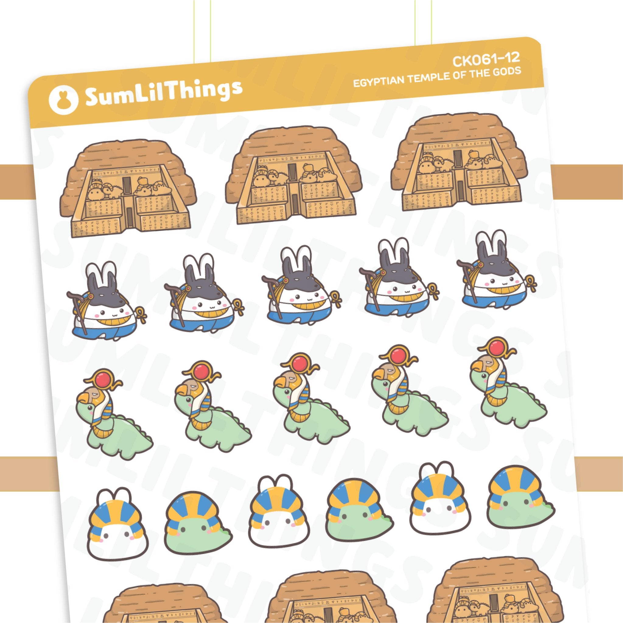 Egyptian Temple of Gods Stickers - SumLilThings