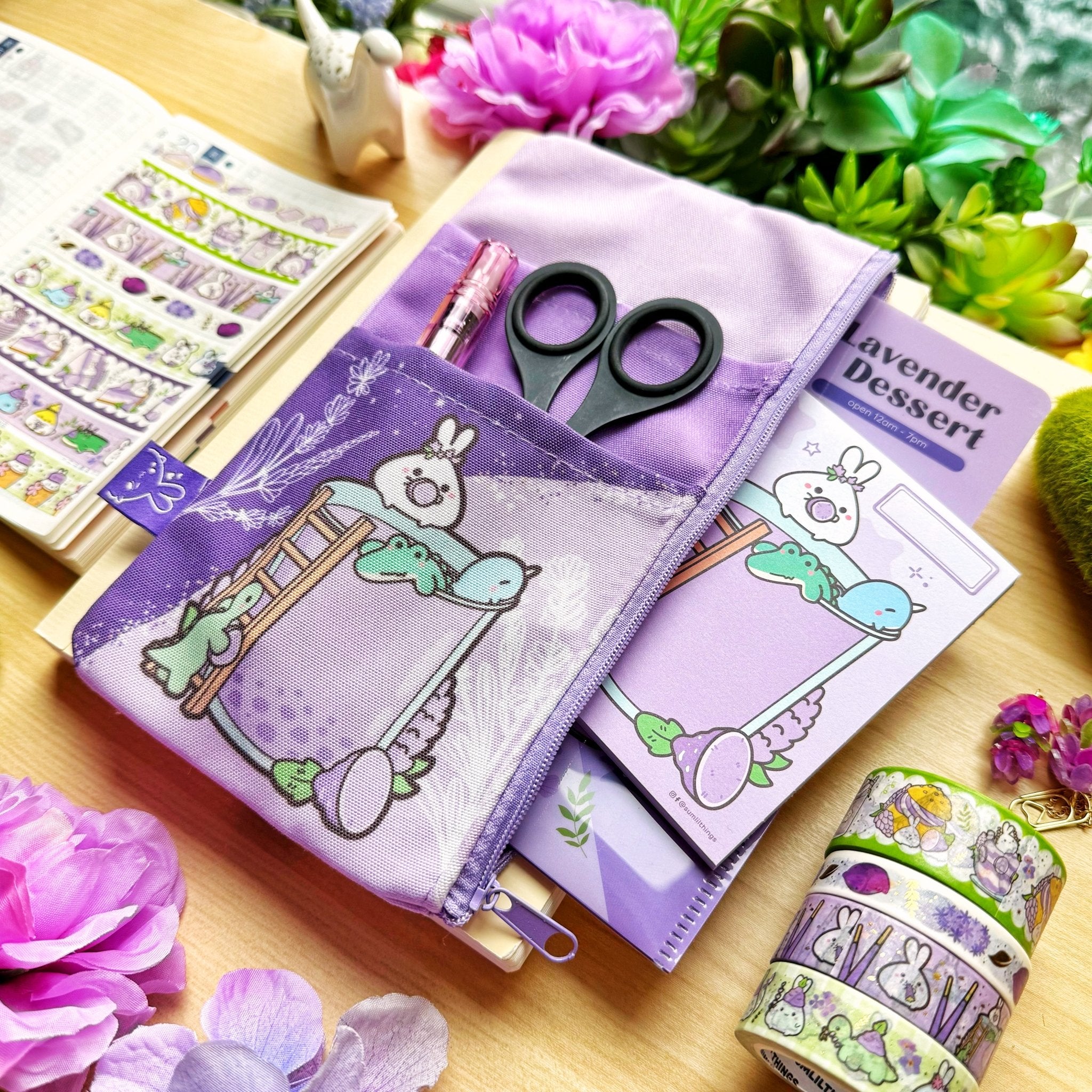 Elastic Pen Pouch - Lil' Lavender Sweets - SumLilThings