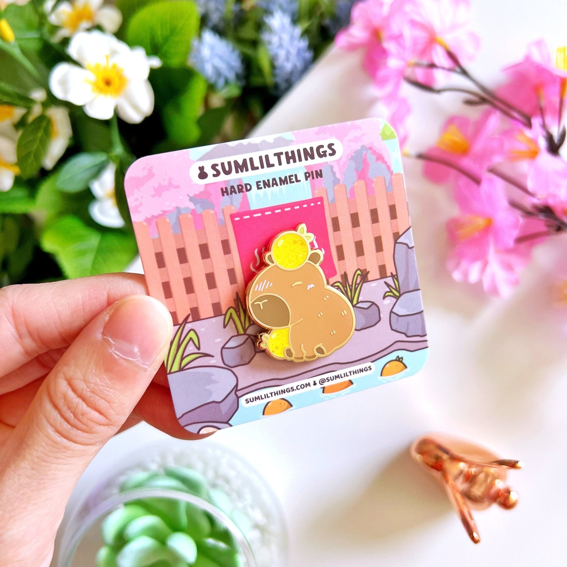 Enamel Pin - Lil' Capybara - SumLilThings