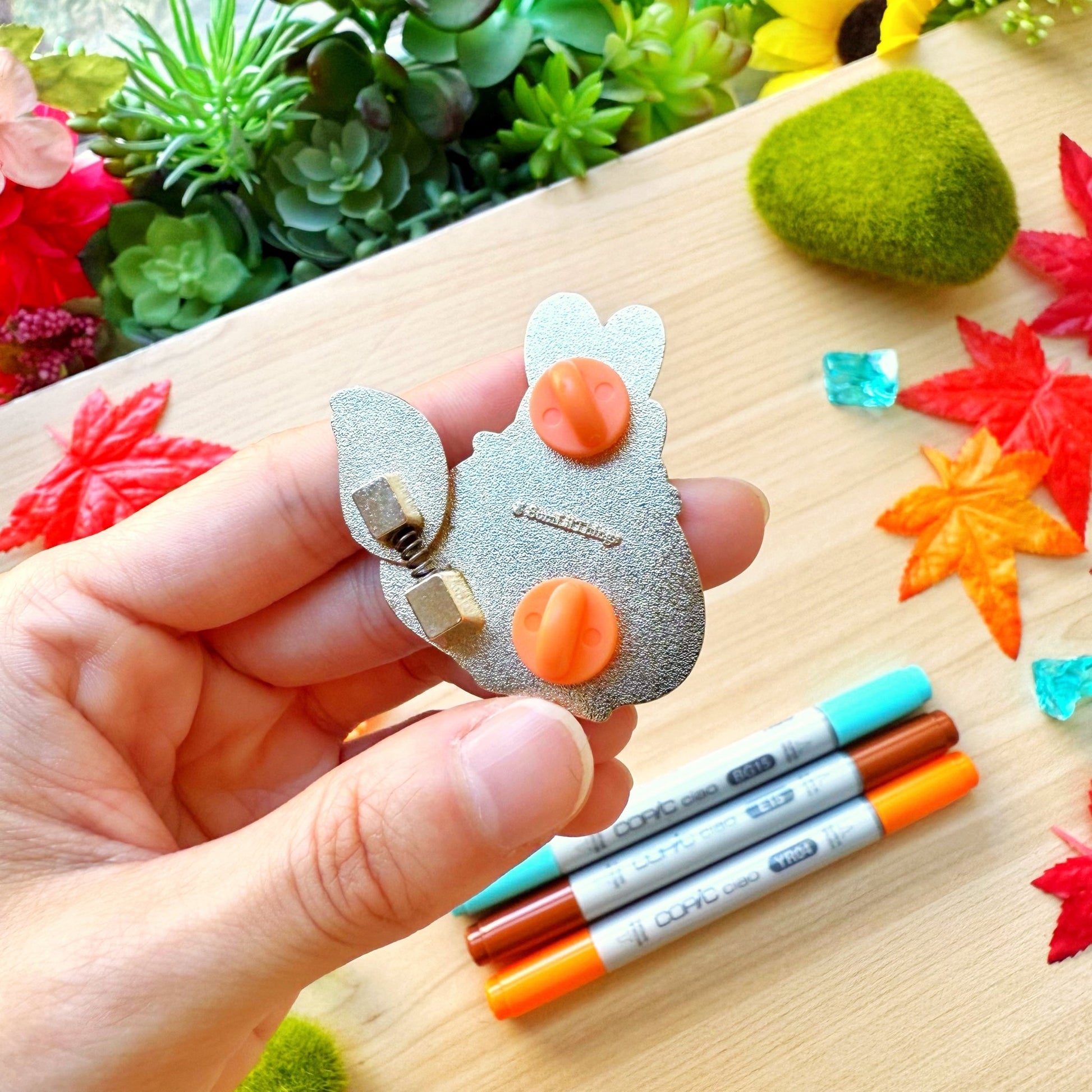 Enamel Pin - Lil' Pet Fox (Interactive) - SumLilThings