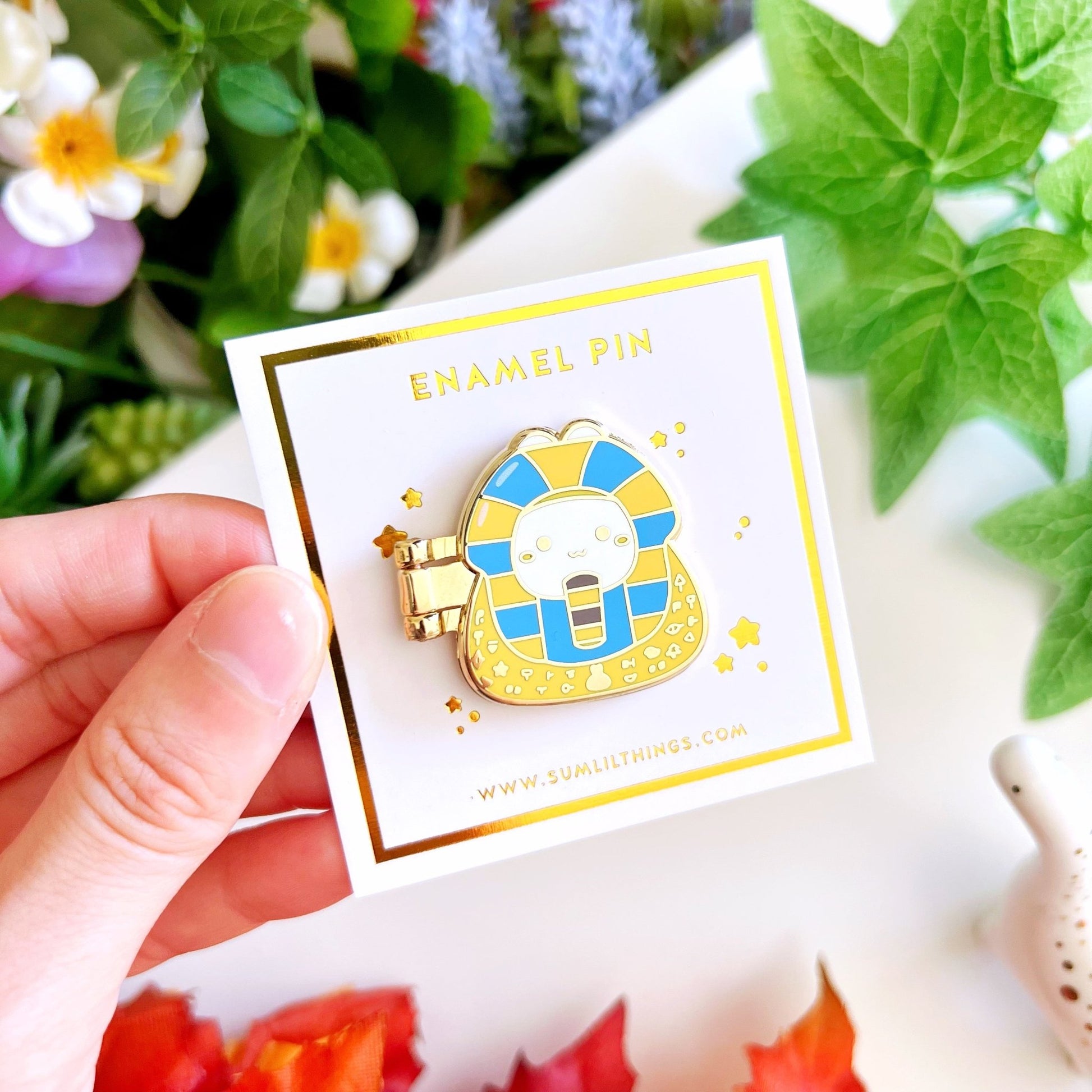 Enamel Pin - Lil' Sarcophagus (Interactive Flip Open) - SumLilThings