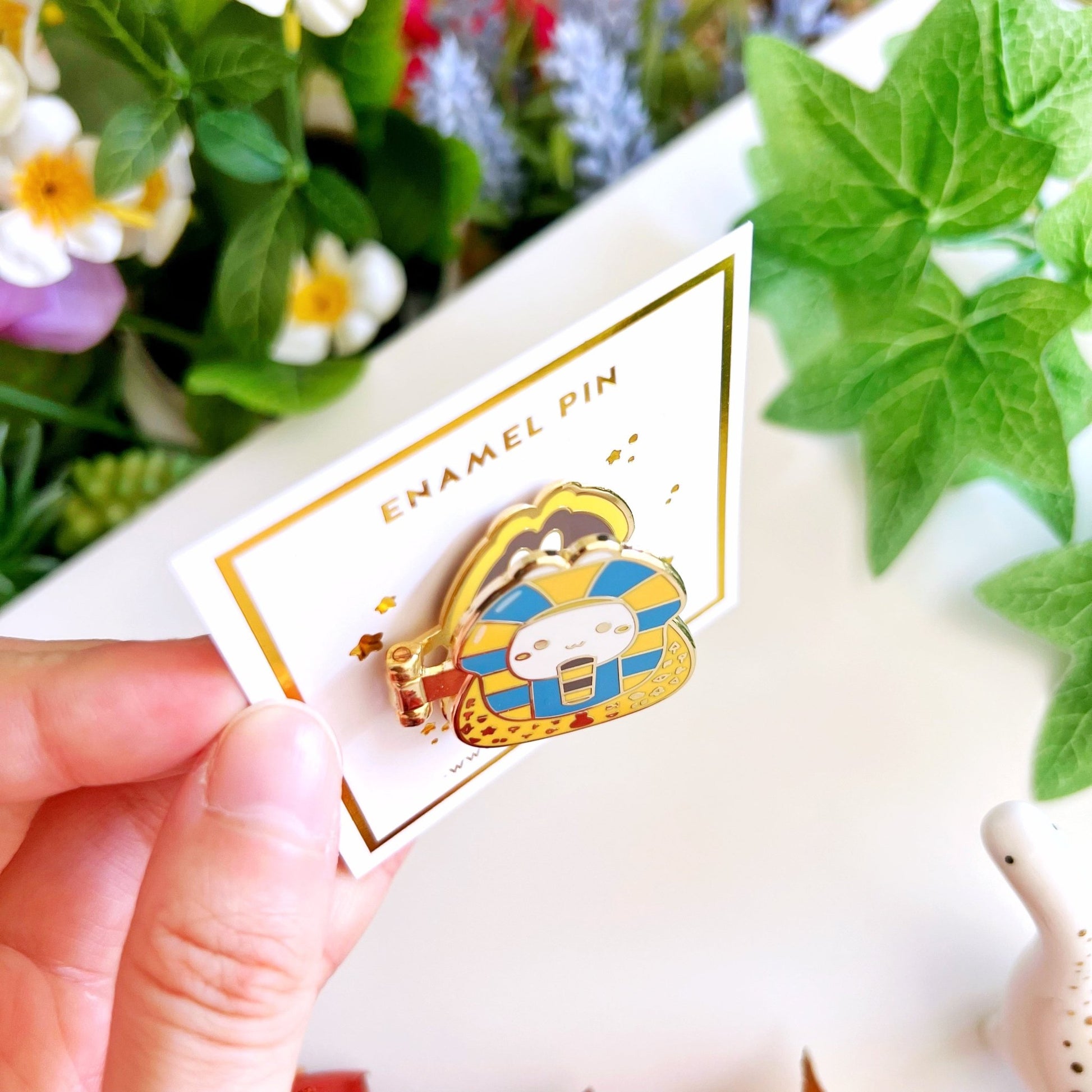 Enamel Pin - Lil' Sarcophagus (Interactive Flip Open) - SumLilThings