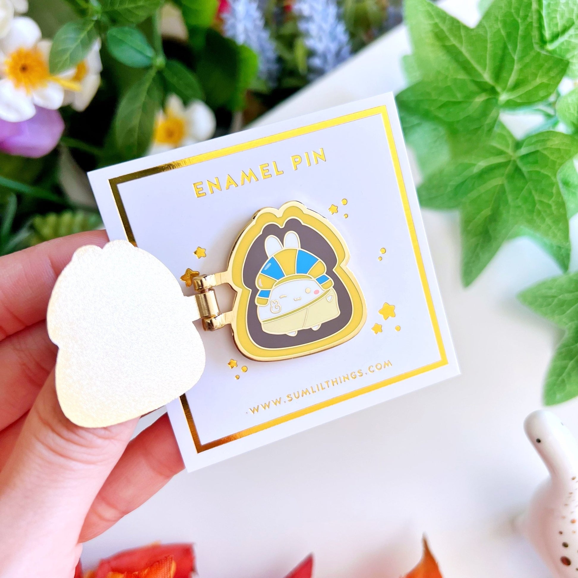 Enamel Pin - Lil' Sarcophagus (Interactive Flip Open) - SumLilThings