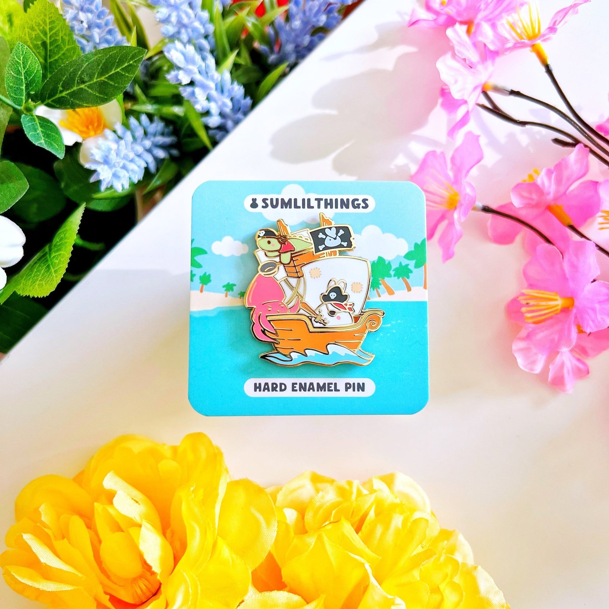 Enamel Pin - Lil' Squid Attack - SumLilThings