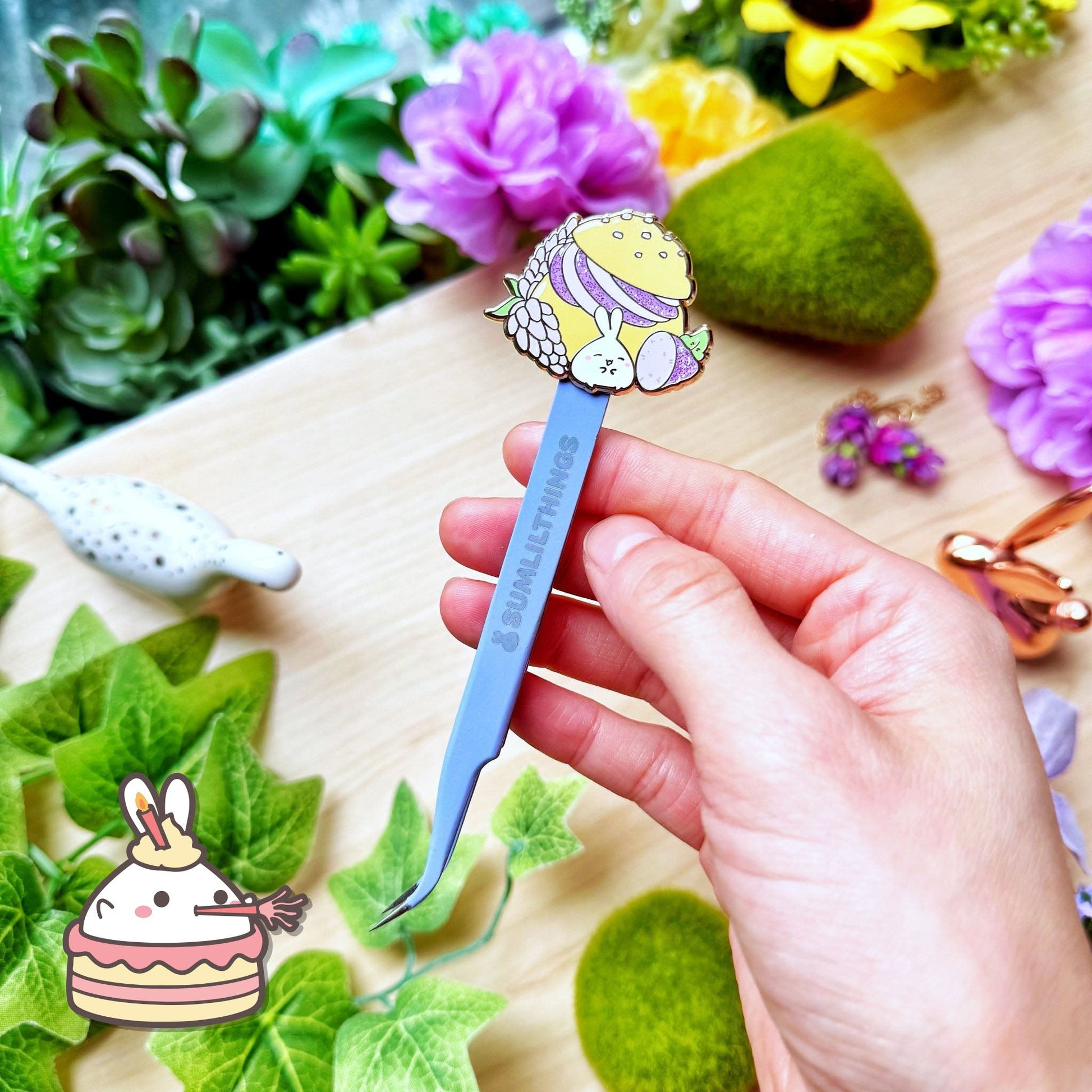 Enamel Tweezer - Lavender Creme (Fine Point) - SumLilThings