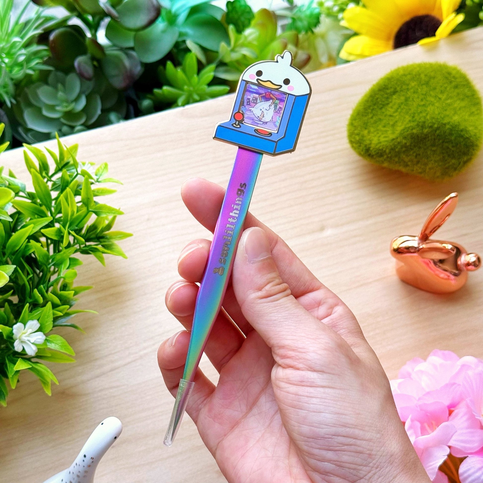 Enamel Tweezer - Lil' Arcade Time (Fine Point) - SumLilThings