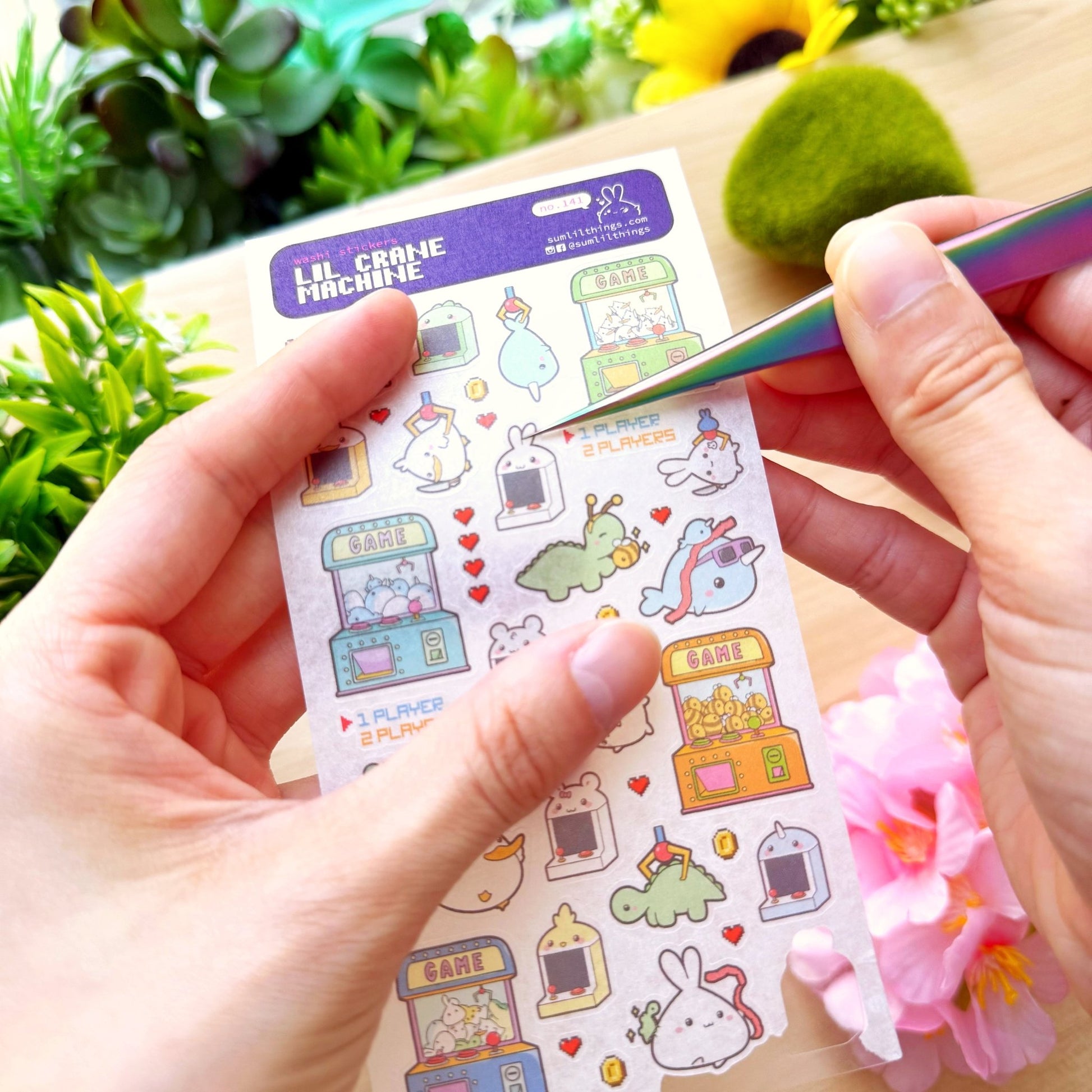 Enamel Tweezer - Lil' Arcade Time (Fine Point) - SumLilThings