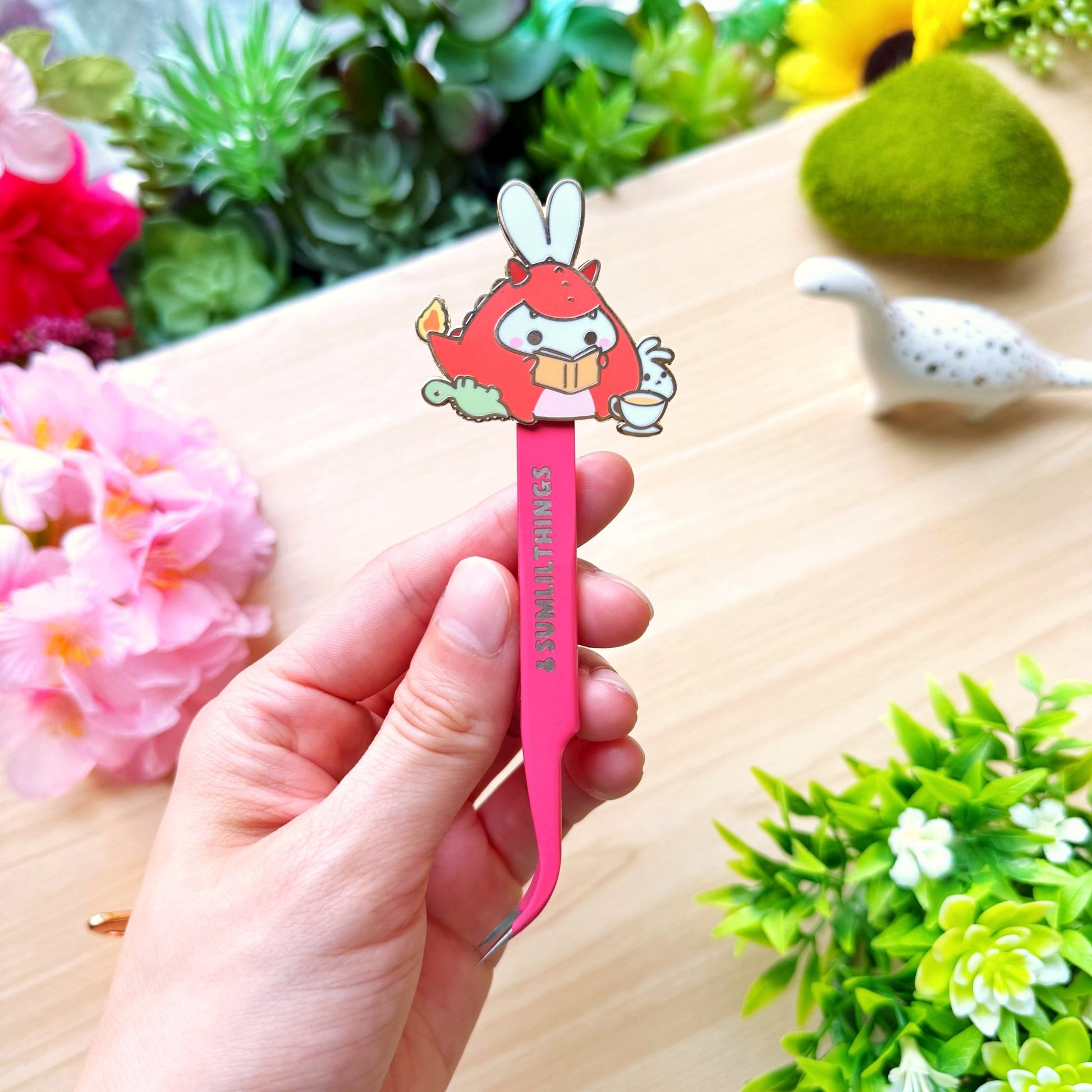 Enamel Tweezer - Lil' Dragon Reads - SumLilThings