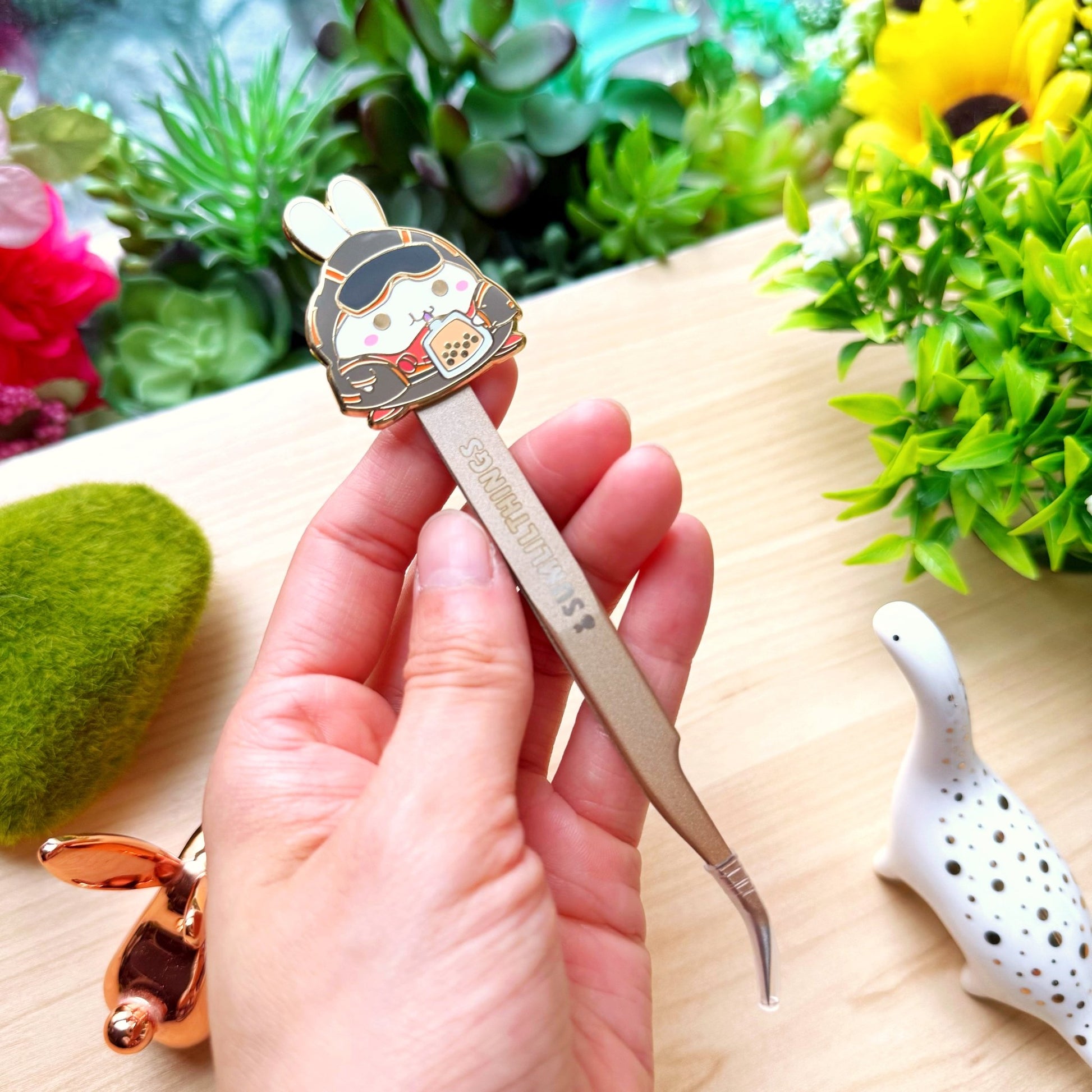 Enamel Tweezer - Lil' IV Boba Drink - SumLilThings