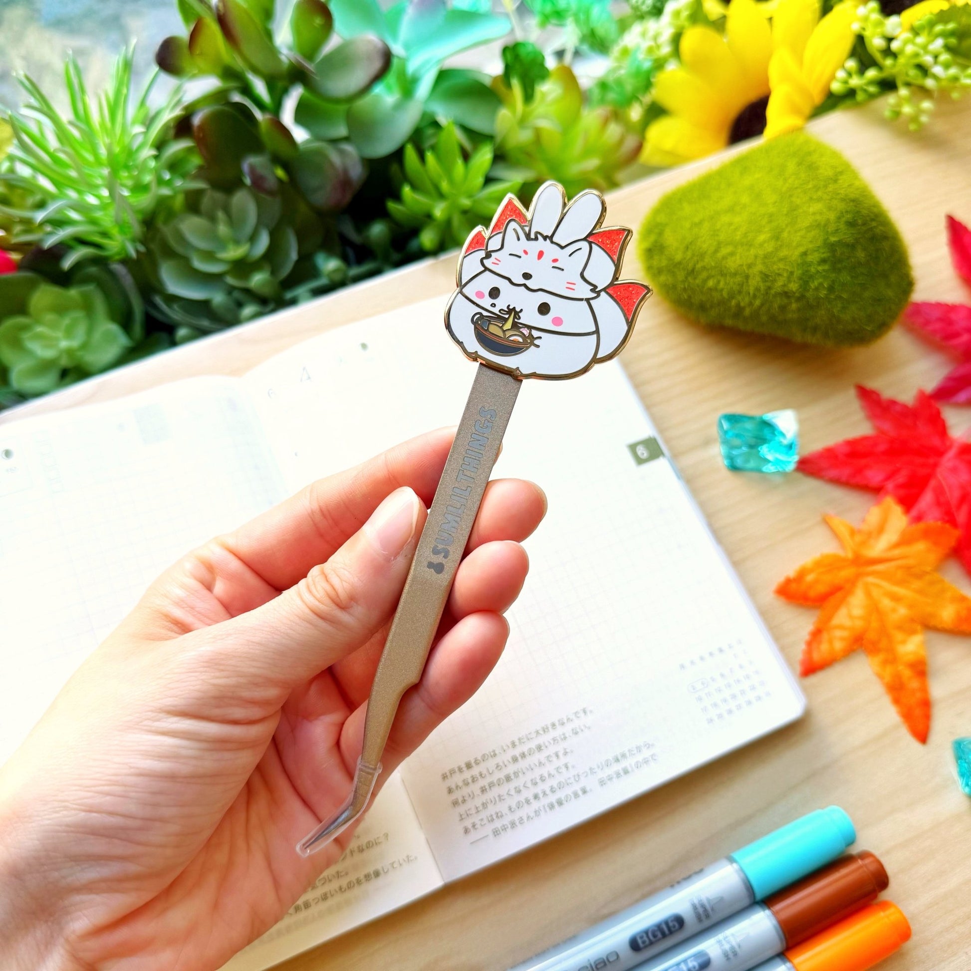 Enamel Tweezer - Lil' Kitsune - SumLilThings