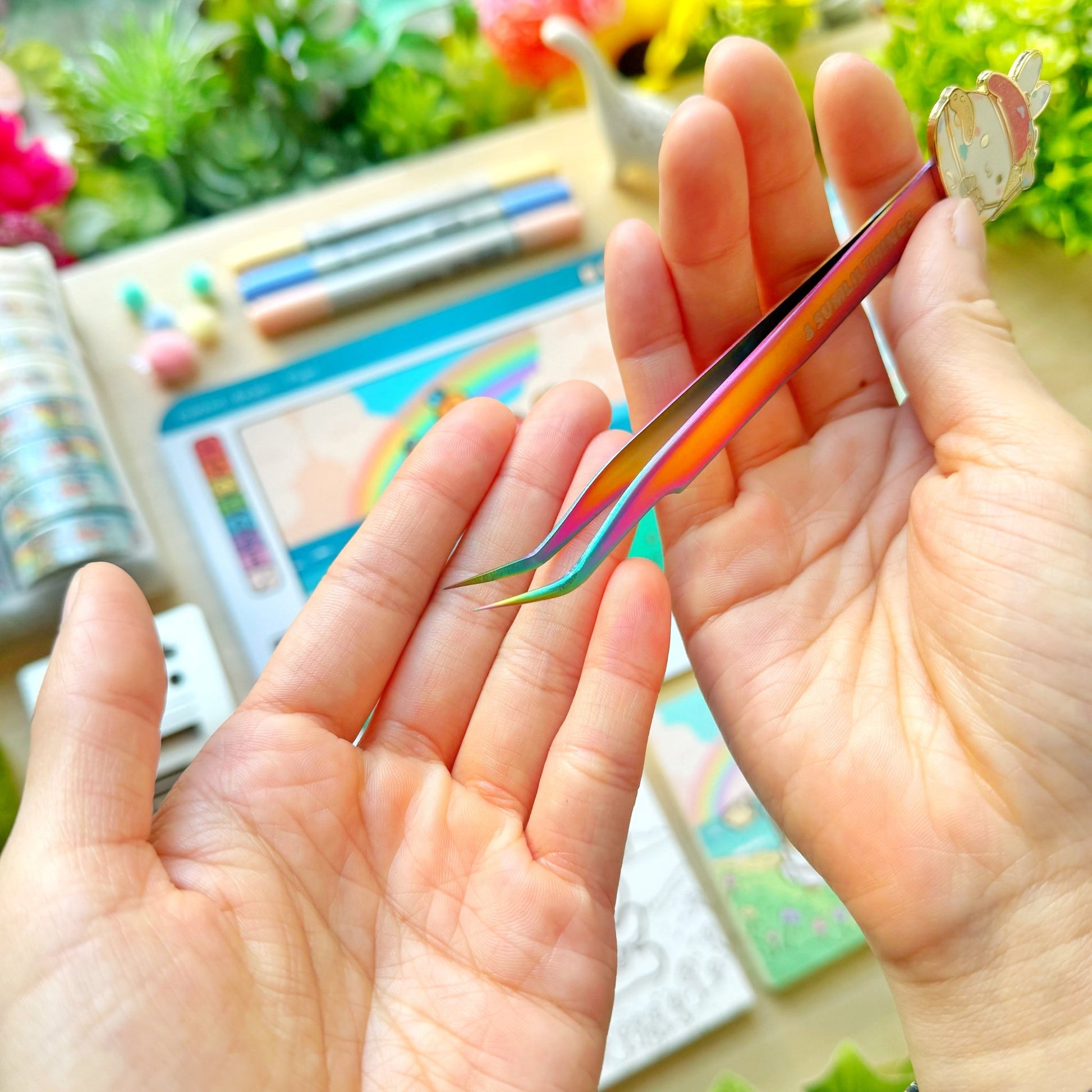 Enamel Tweezer - Lil' Painted Brigade (Fine Point) - SumLilThings