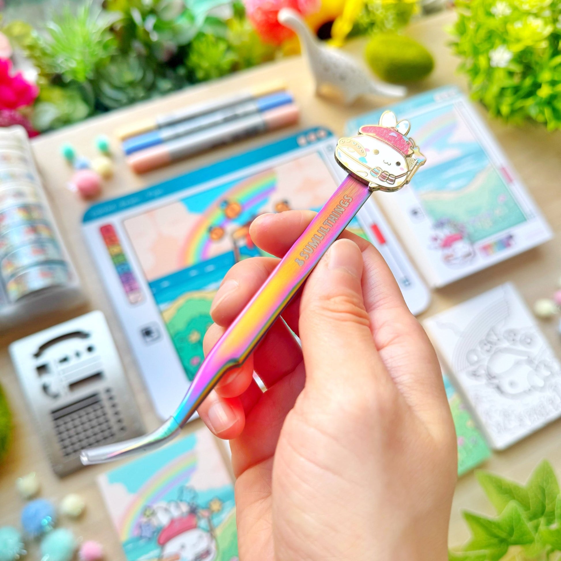 Enamel Tweezer - Lil' Painted Brigade (Fine Point) - SumLilThings