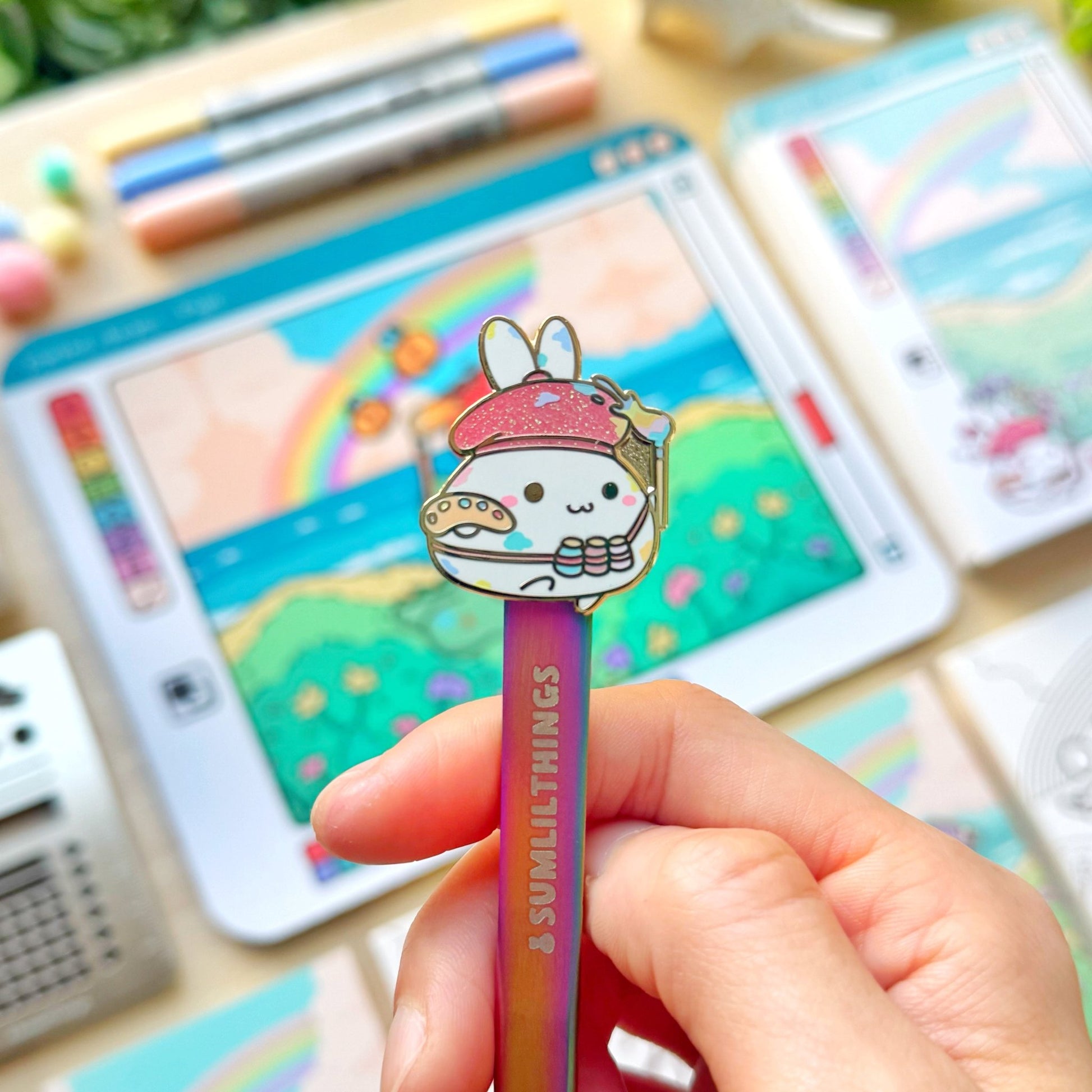 Enamel Tweezer - Lil' Painted Brigade (Fine Point) - SumLilThings