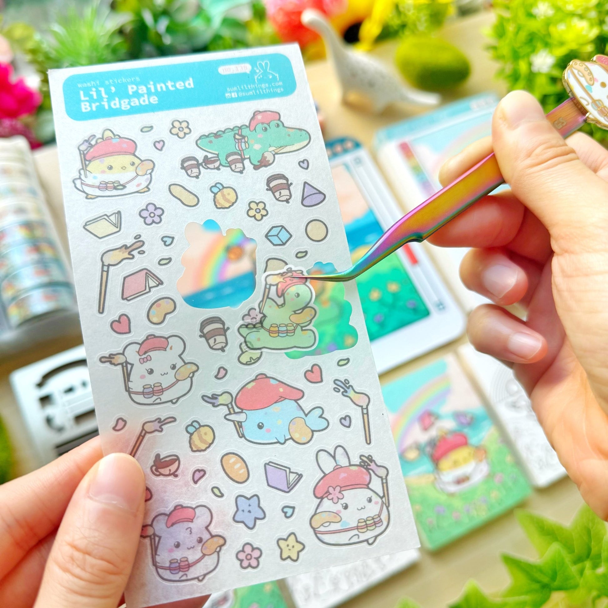 Enamel Tweezer - Lil' Painted Brigade (Fine Point) - SumLilThings