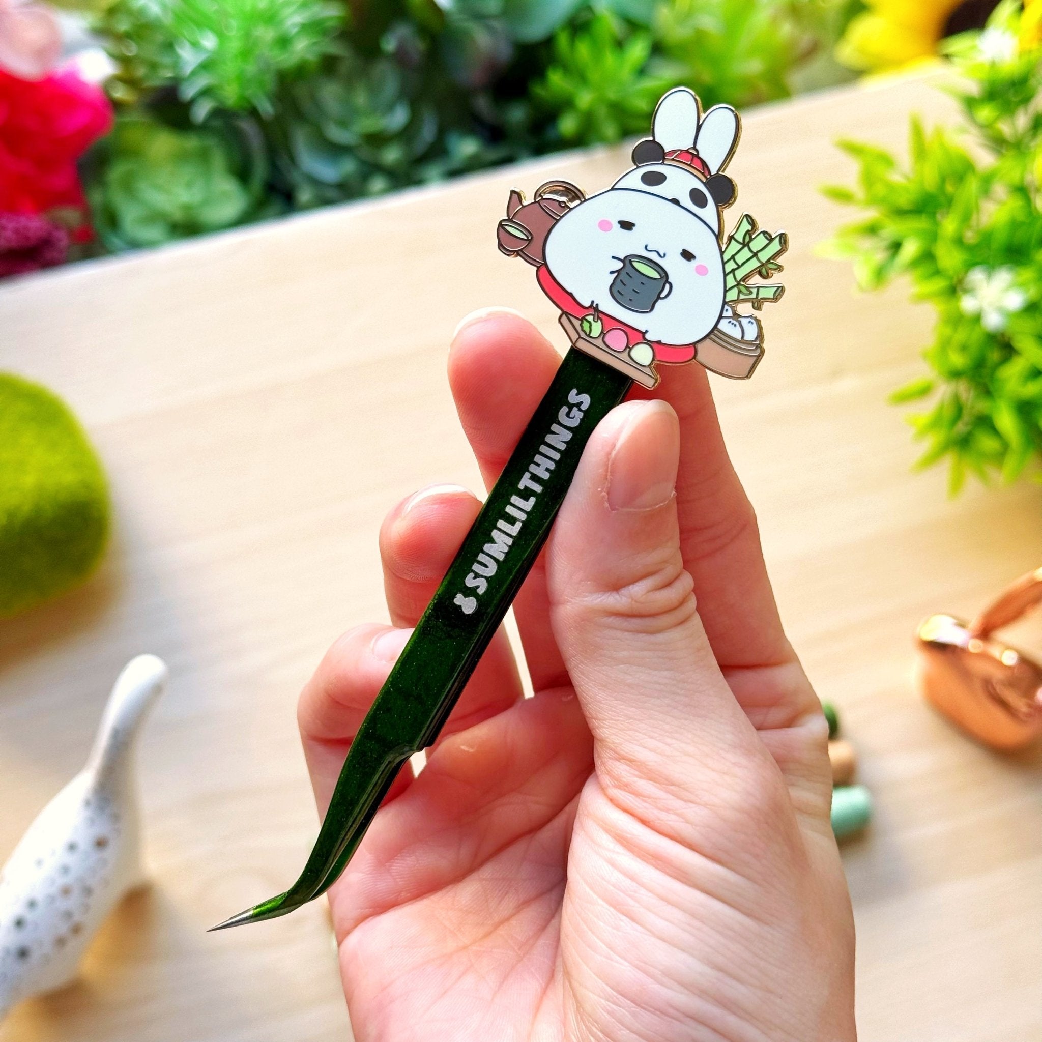 Enamel Tweezer - Lil' Panda Teahouse - SumLilThings
