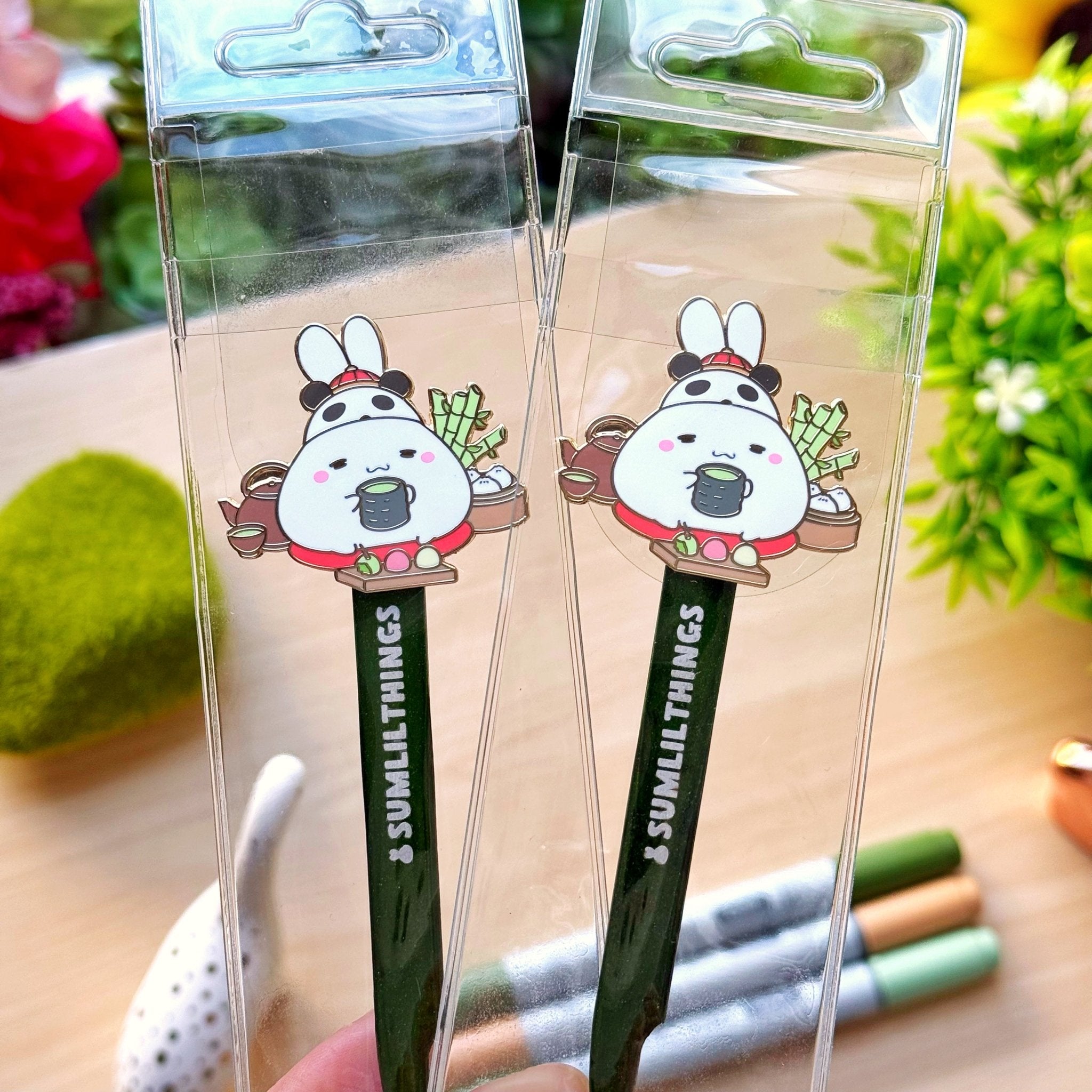 Enamel Tweezer - Lil' Panda Teahouse - SumLilThings