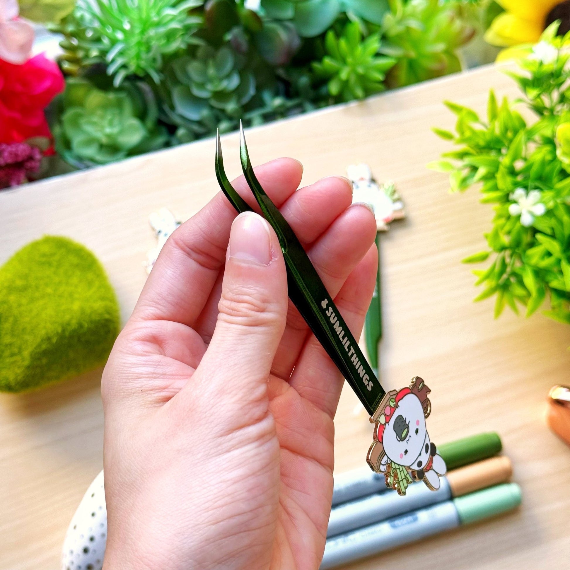 Enamel Tweezer - Lil' Panda Teahouse - SumLilThings