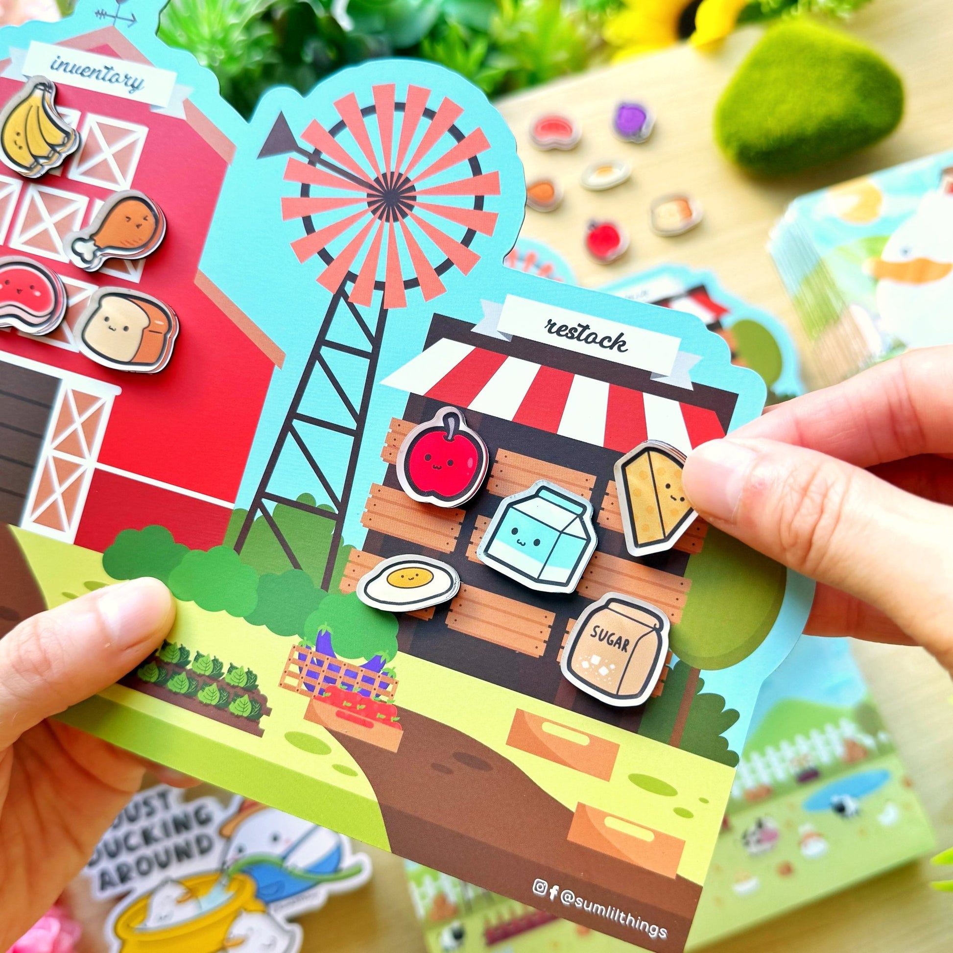 Fridge Grocery List & Acrylic Magnets Set - SumLilThings