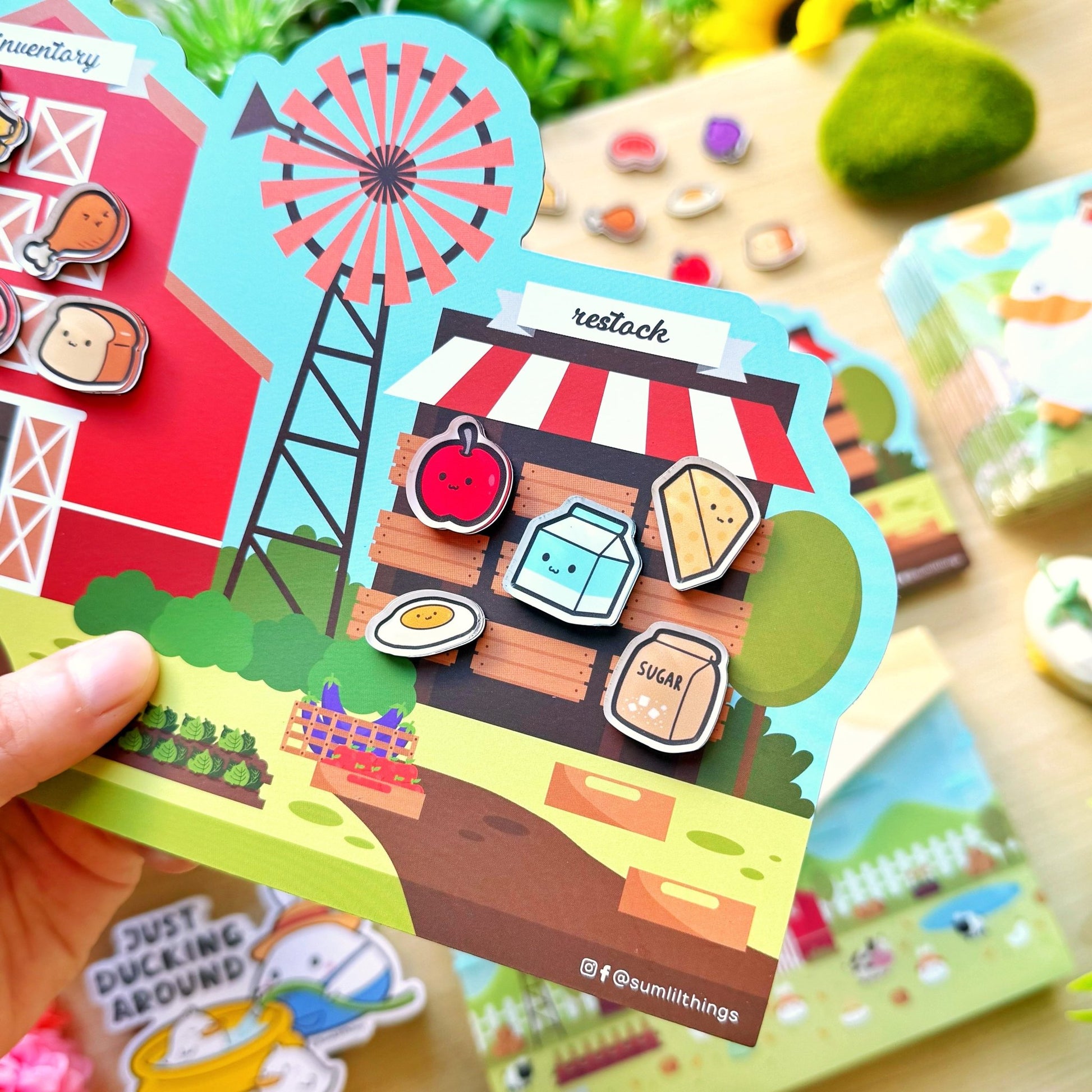 Fridge Grocery List & Acrylic Magnets Set - SumLilThings