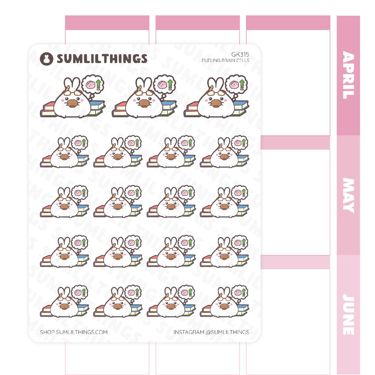 Fueling Brain Cells Stickers - SumLilThings