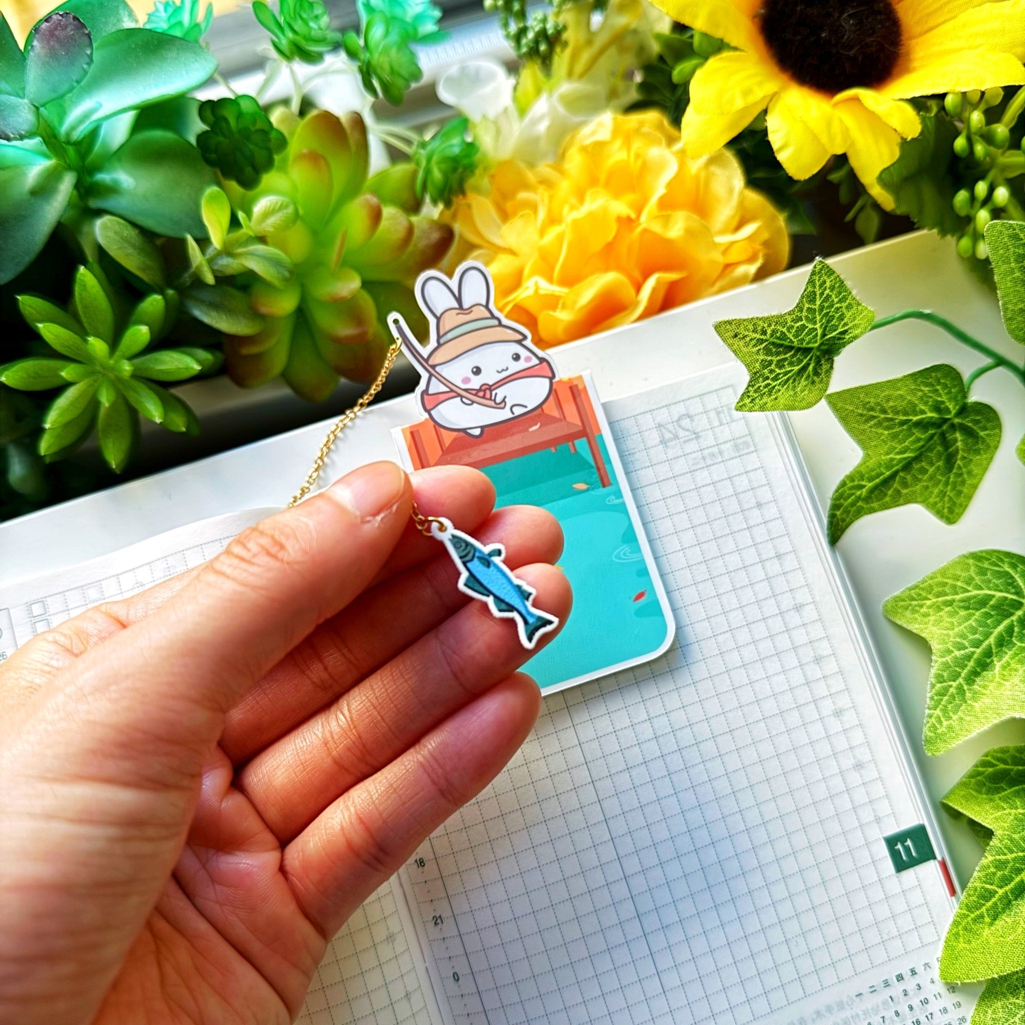 [GIFT] Magnetic Bookmark - Lil' Fishing - SumLilThings