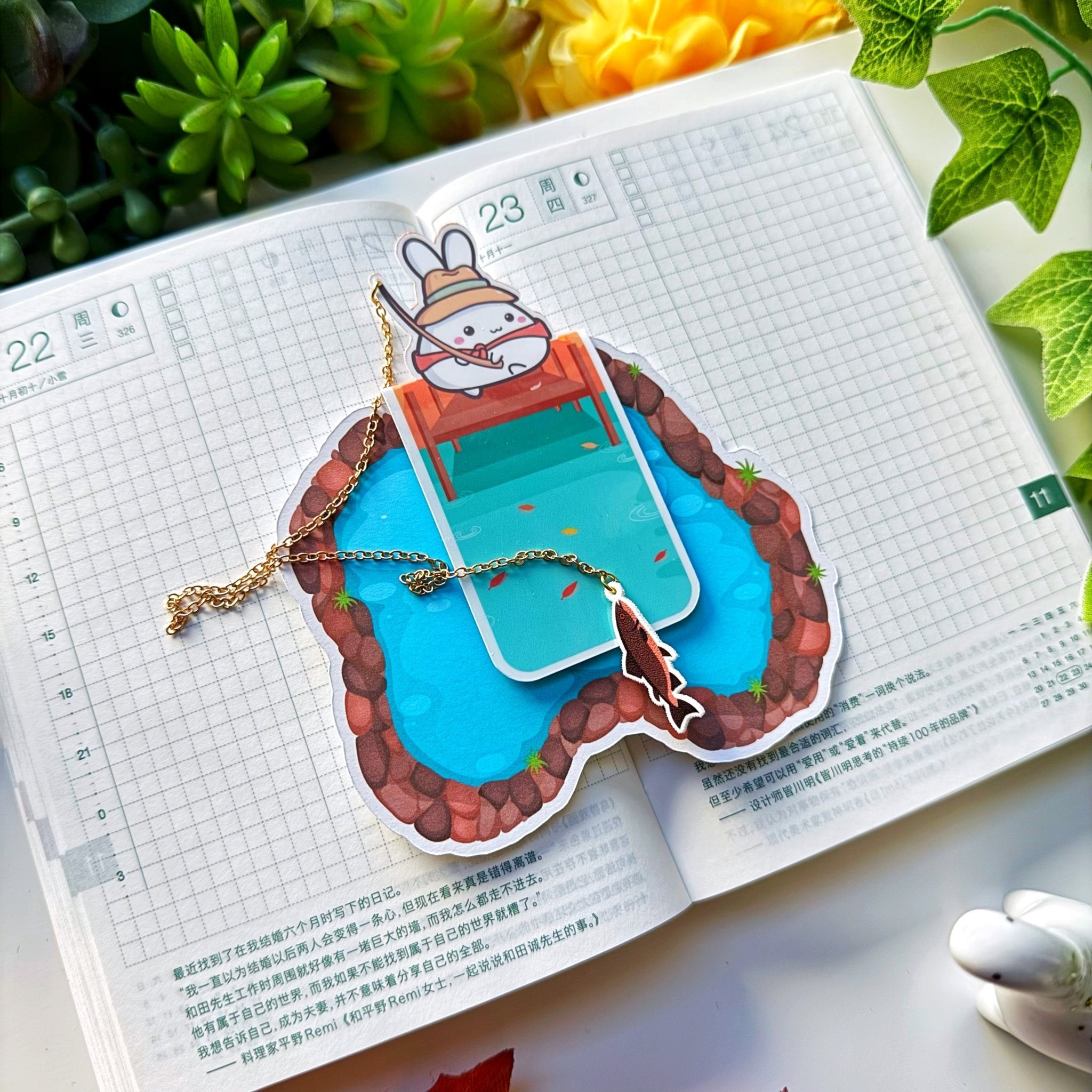 [GIFT] Magnetic Bookmark - Lil' Fishing - SumLilThings