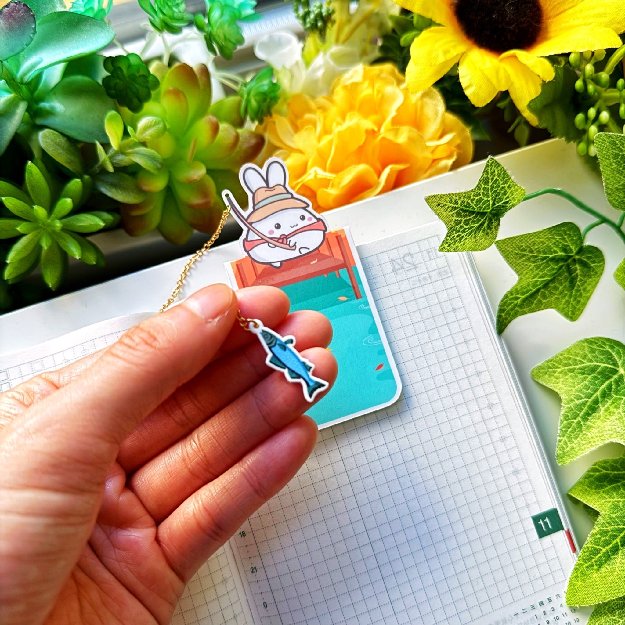 [GIFT] Magnetic Bookmark - Lil' Fishing - SumLilThings