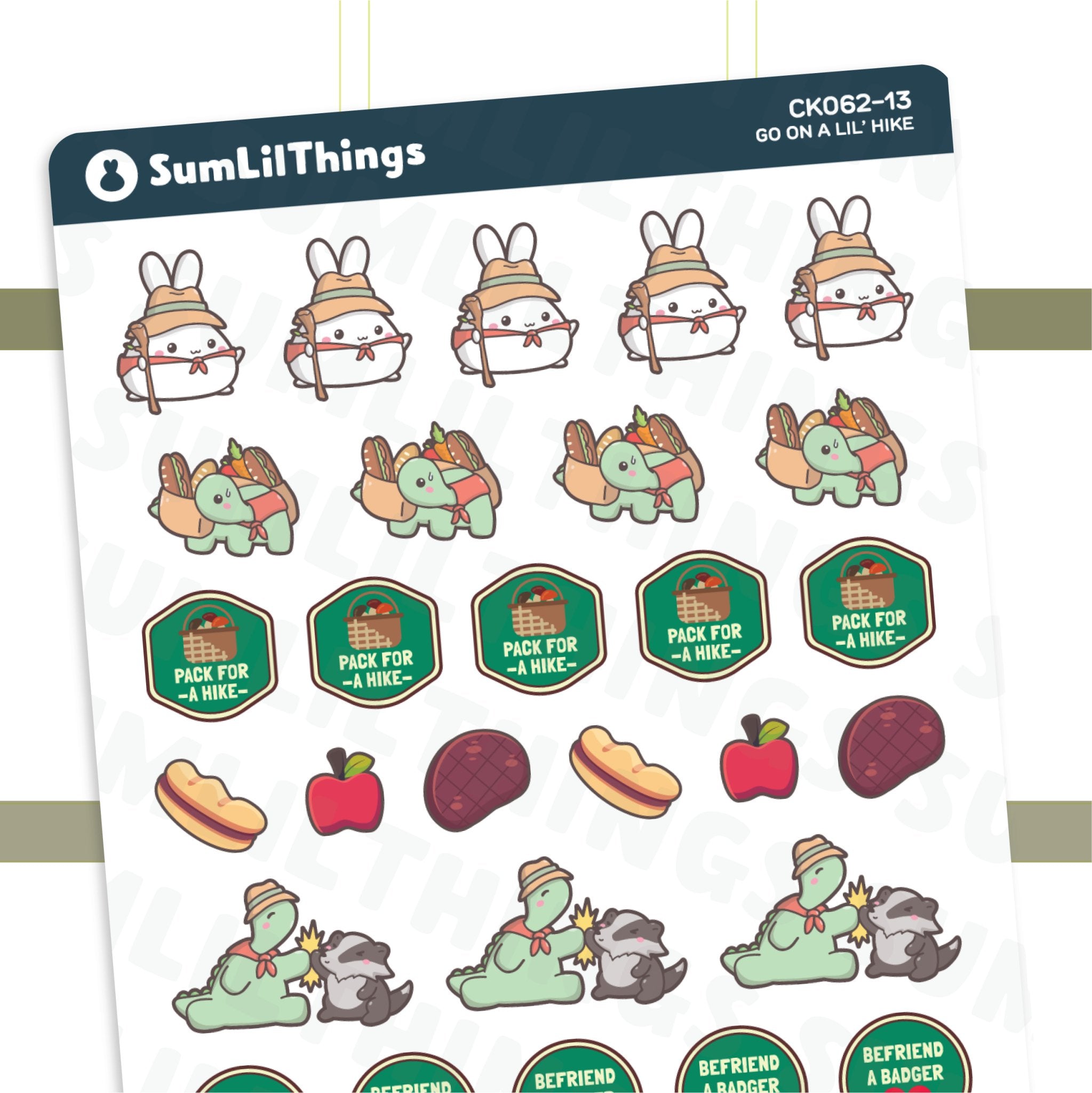 Go On A Lil' Hike Stickers - SumLilThings