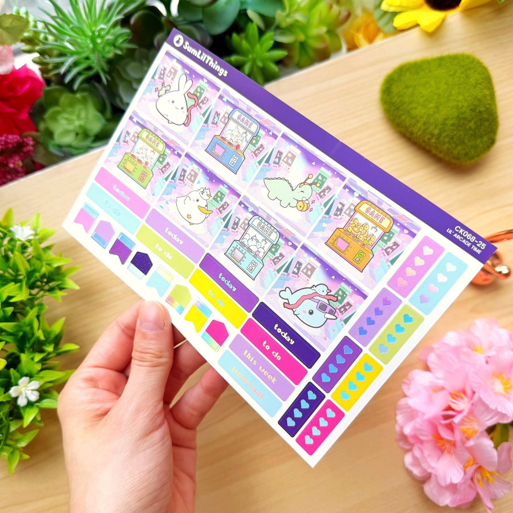 Hobonichi COUSIN - Lil' Arcade Time - Holo Foil - SumLilThings