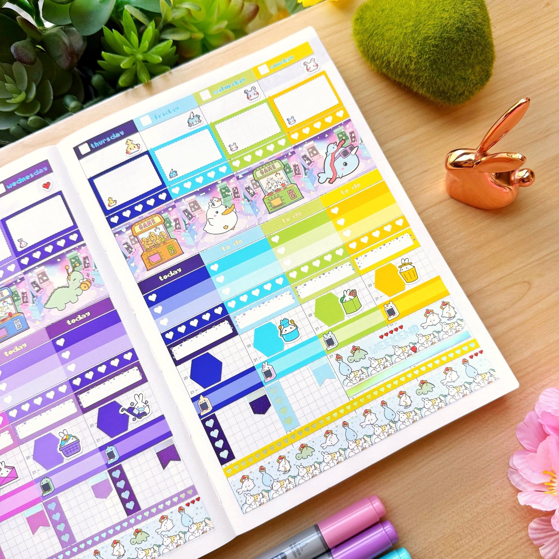 Hobonichi COUSIN - Lil' Arcade Time - Holo Foil - SumLilThings