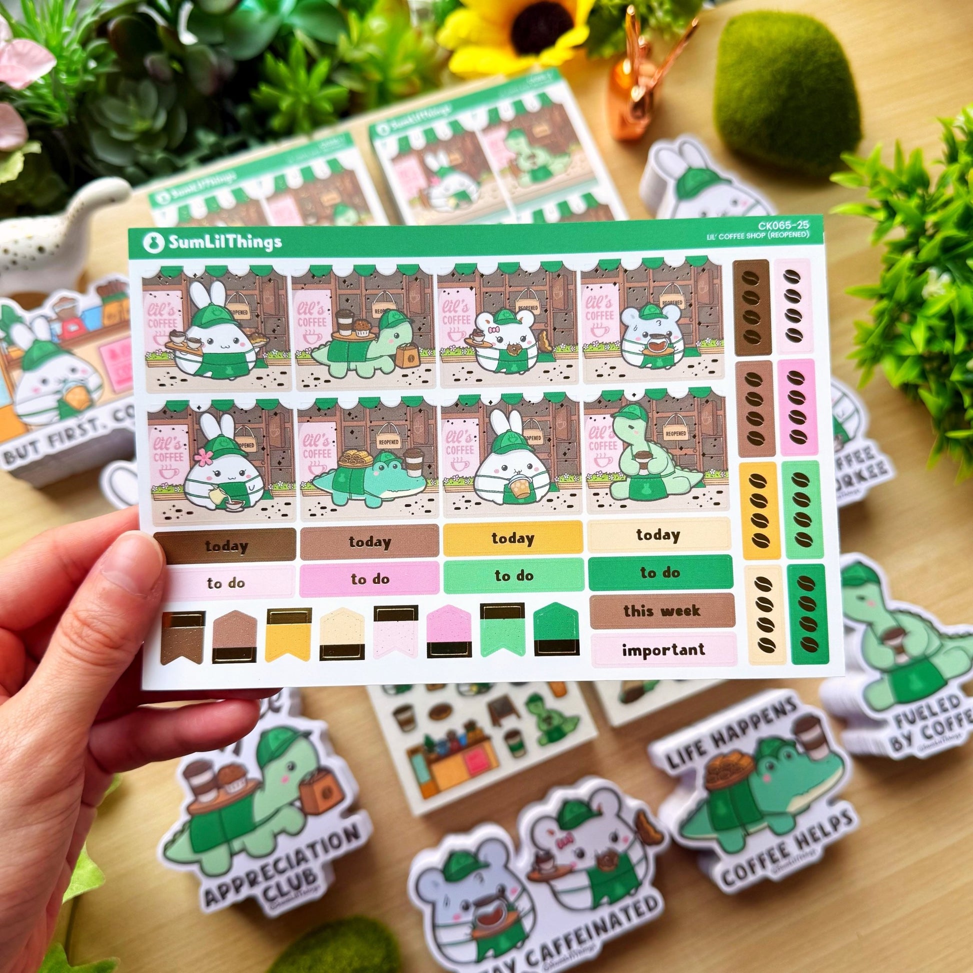 Hobonichi COUSIN - Lil' Coffee Shop - Gold Foil - SumLilThings