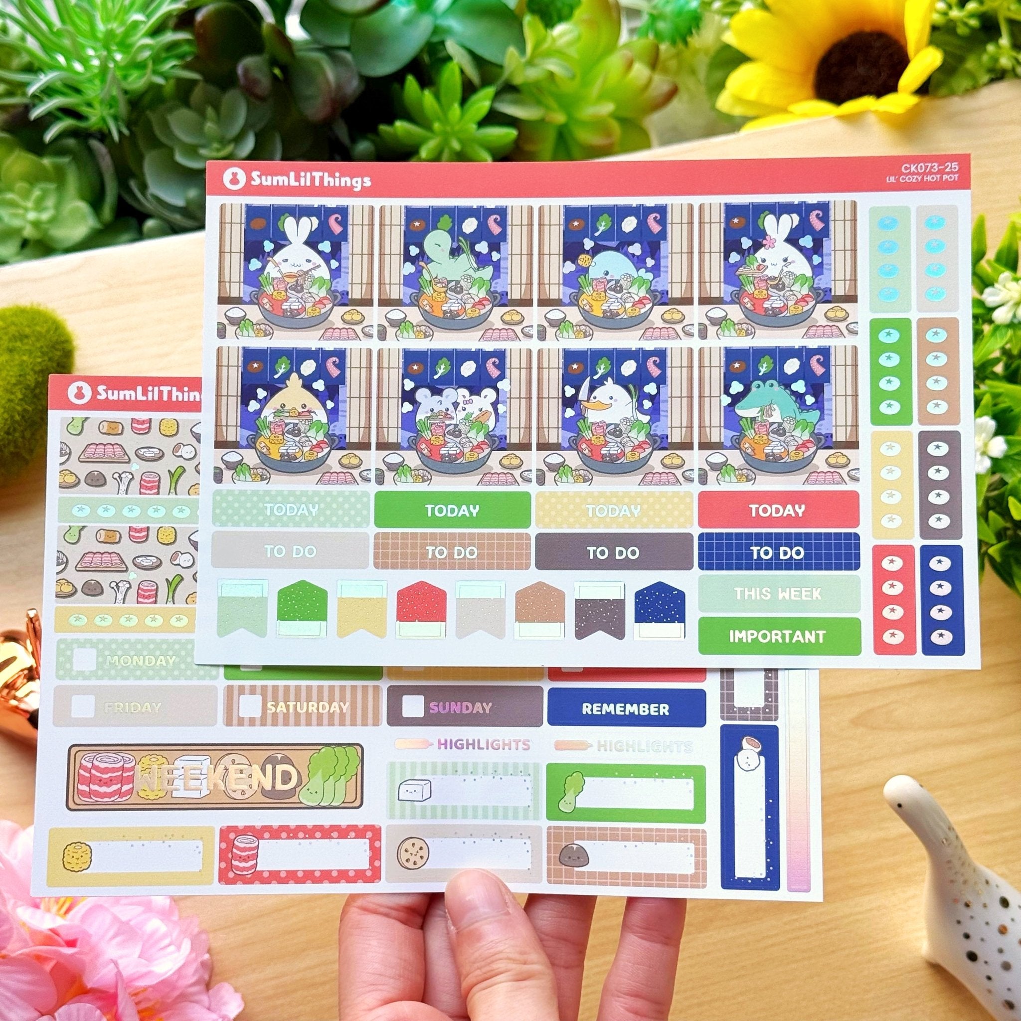 Hobonichi COUSIN - Lil' Cozy Hot Pot - Holo Foil - SumLilThings