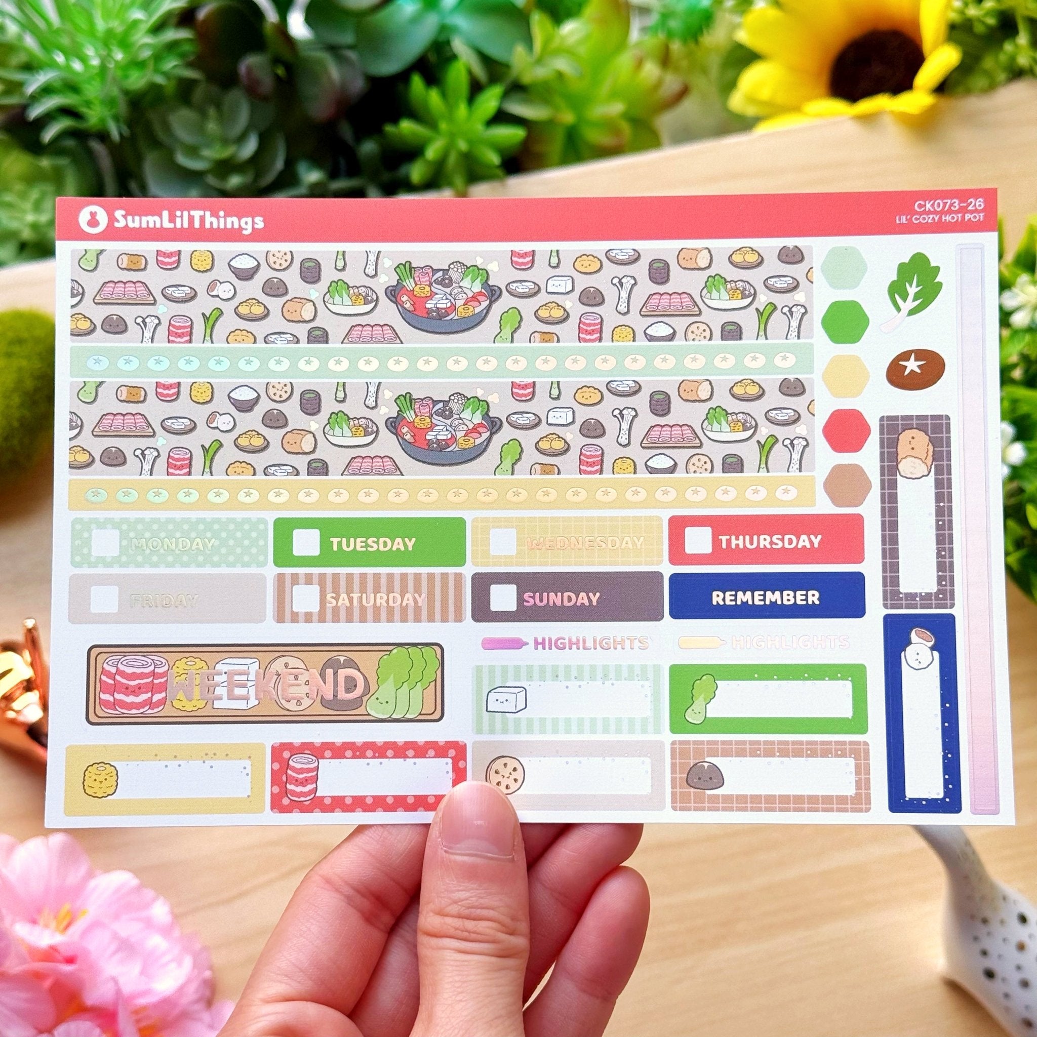 Hobonichi COUSIN - Lil' Cozy Hot Pot - Holo Foil - SumLilThings