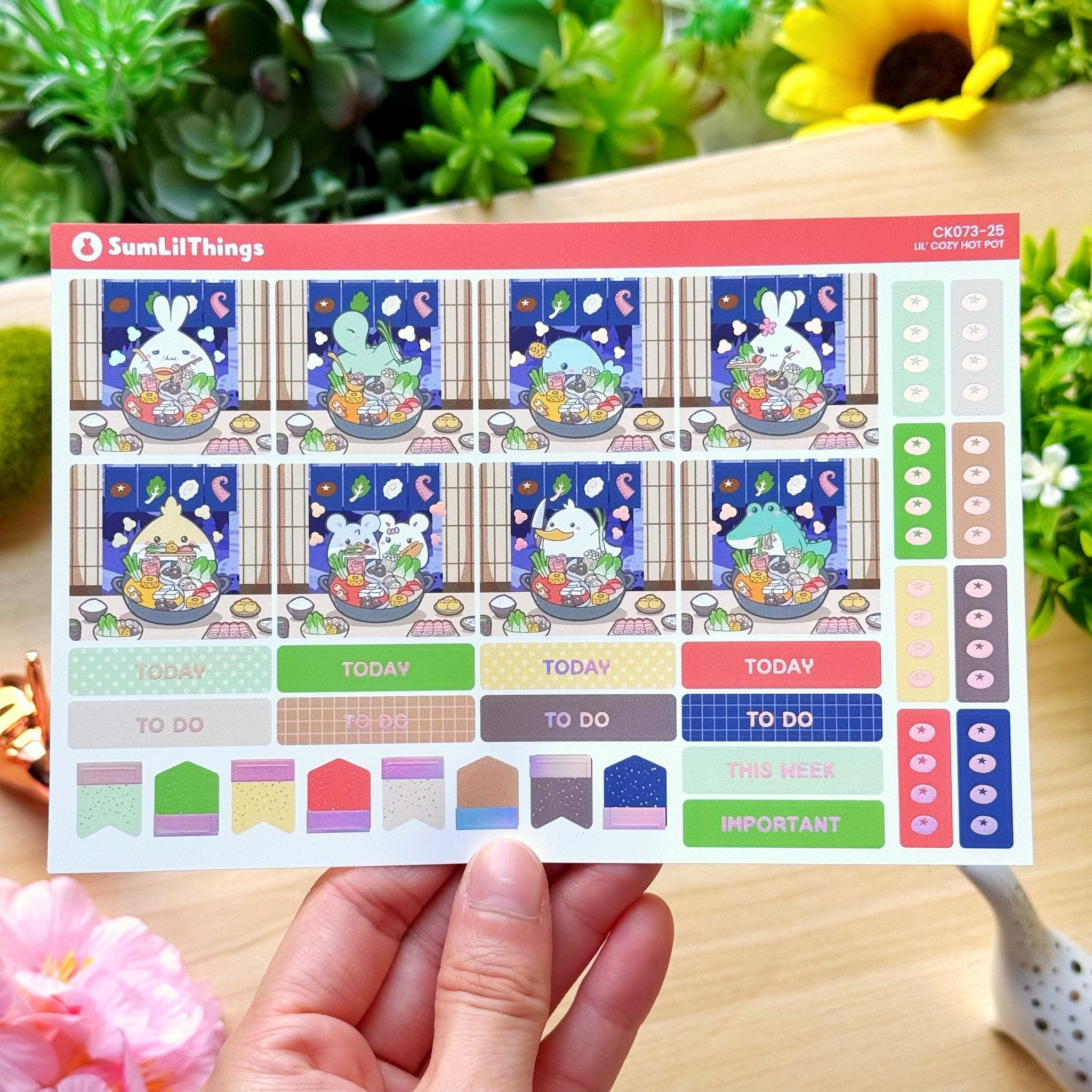 Hobonichi COUSIN - Lil' Cozy Hot Pot - Holo Foil - SumLilThings