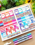 Hobonichi COUSIN - Lil' Cyber City Life - Holo Gold Foil - SumLilThings