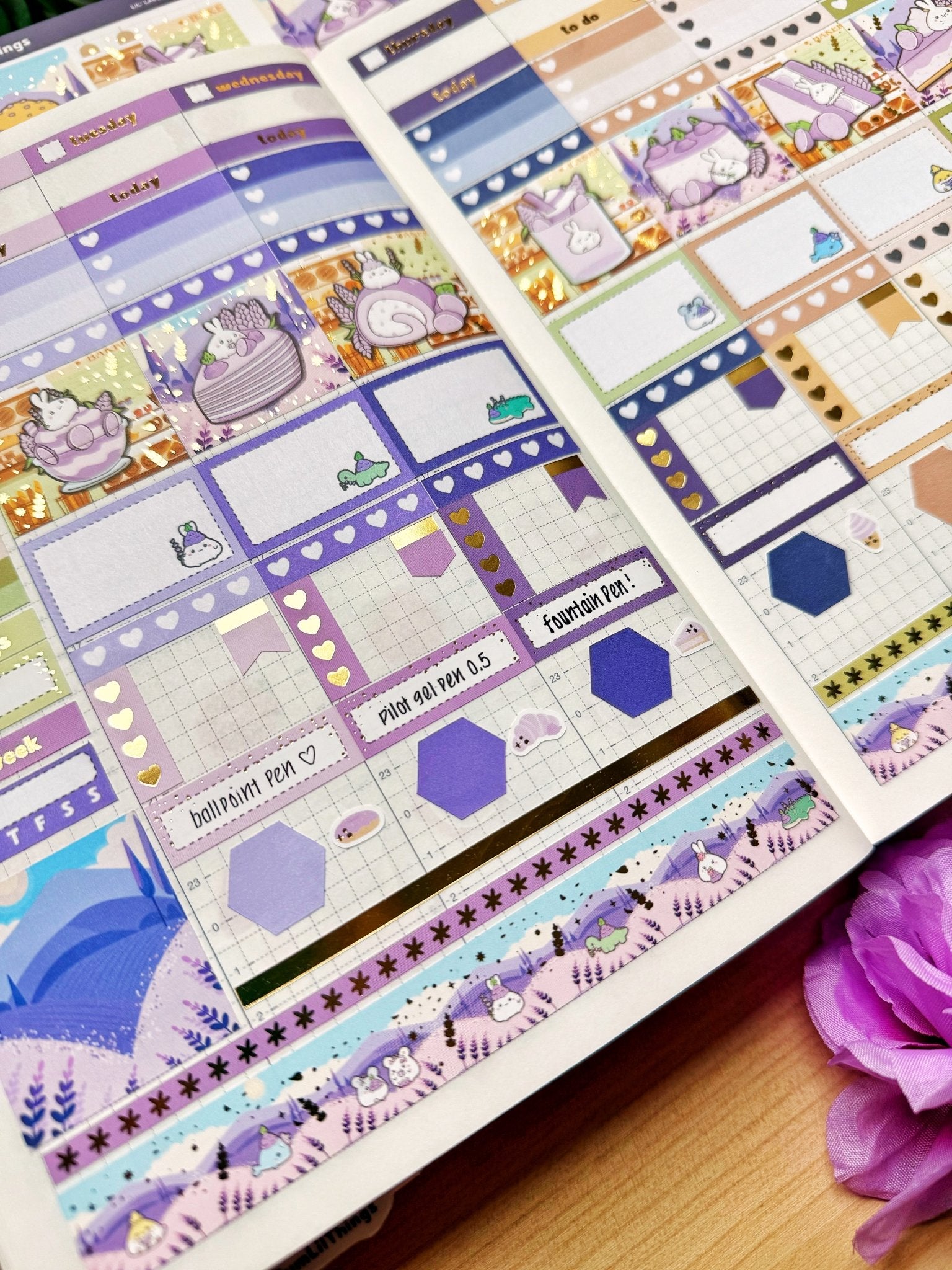 Hobonichi COUSIN - Lil' Lavender Sweets - Holo Gold Foil - SumLilThings