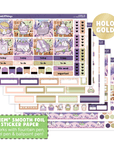 Hobonichi COUSIN - Lil' Lavender Sweets - Holo Gold Foil - SumLilThings