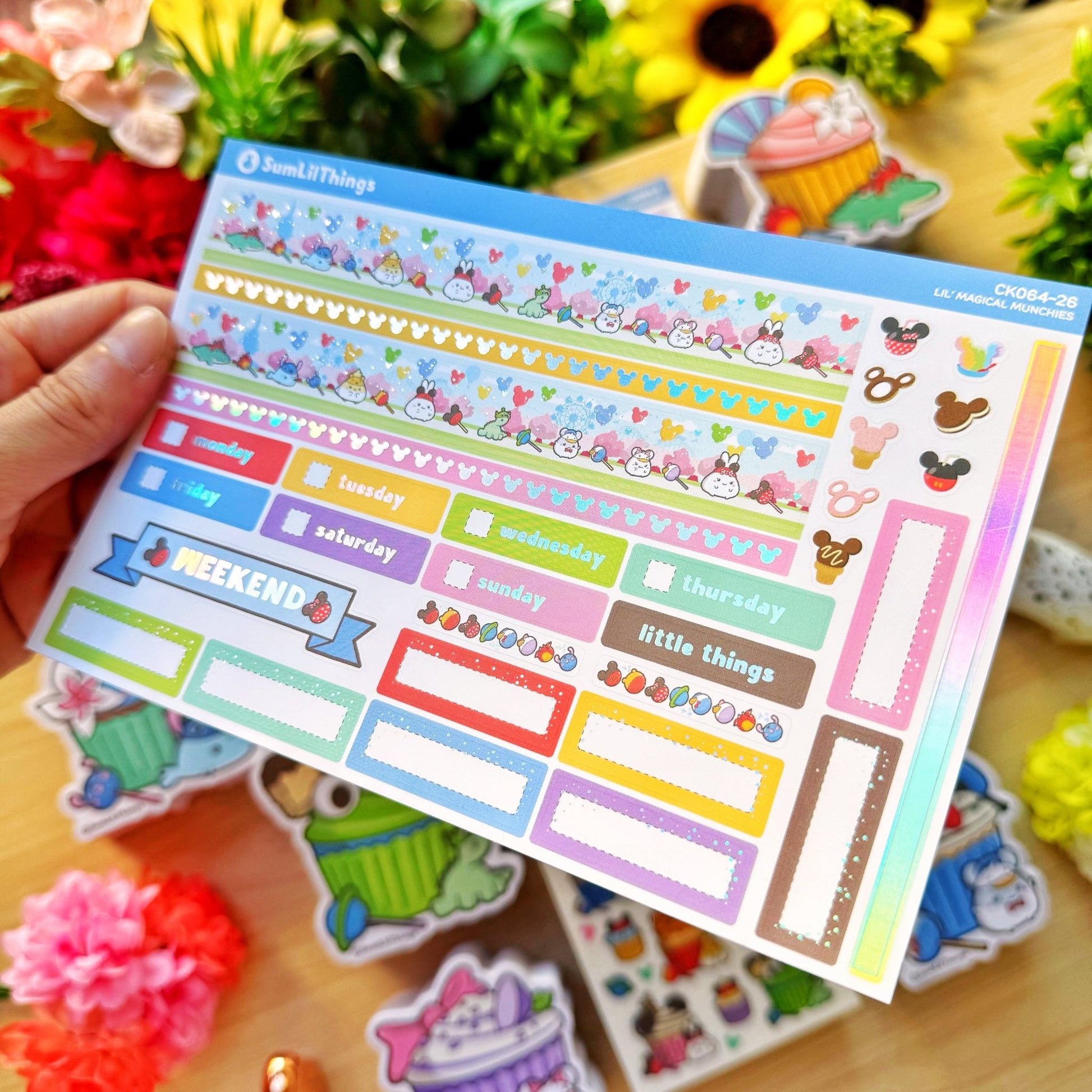 Hobonichi COUSIN - Lil' Magical Munchies - Holographic Foil - SumLilThings