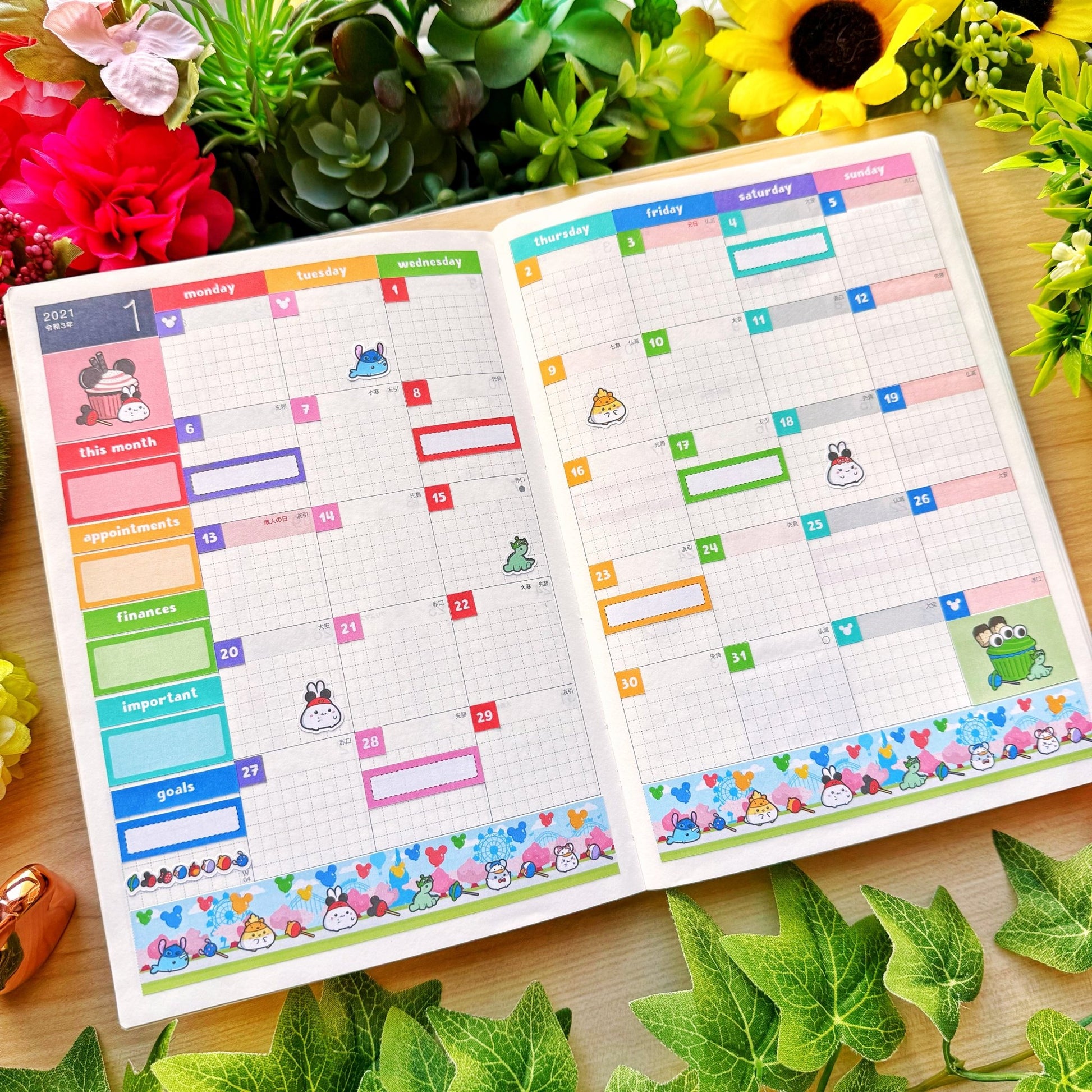 Hobonichi COUSIN - Lil' Magical Munchies - Holographic Foil - SumLilThings