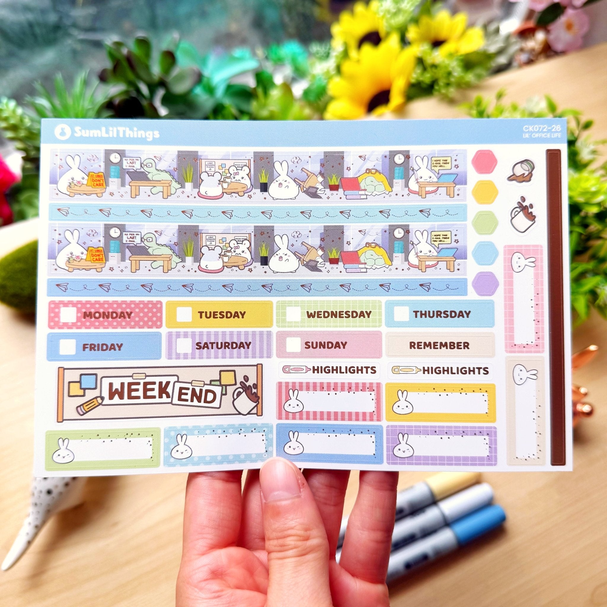 Hobonichi COUSIN - Lil' Office Life - Rose Gold Foil - SumLilThings