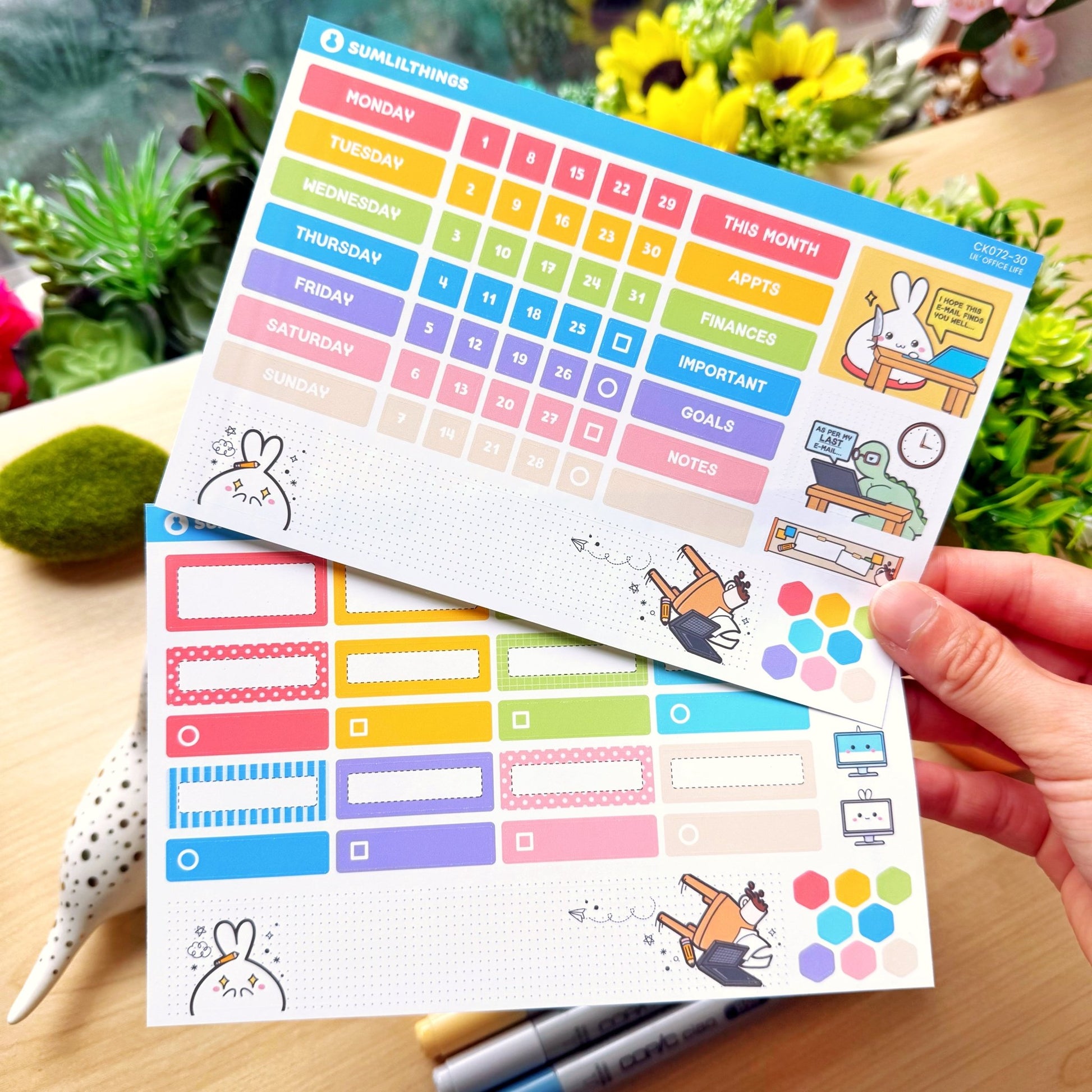 Hobonichi COUSIN - Lil' Office Life - Rose Gold Foil - SumLilThings