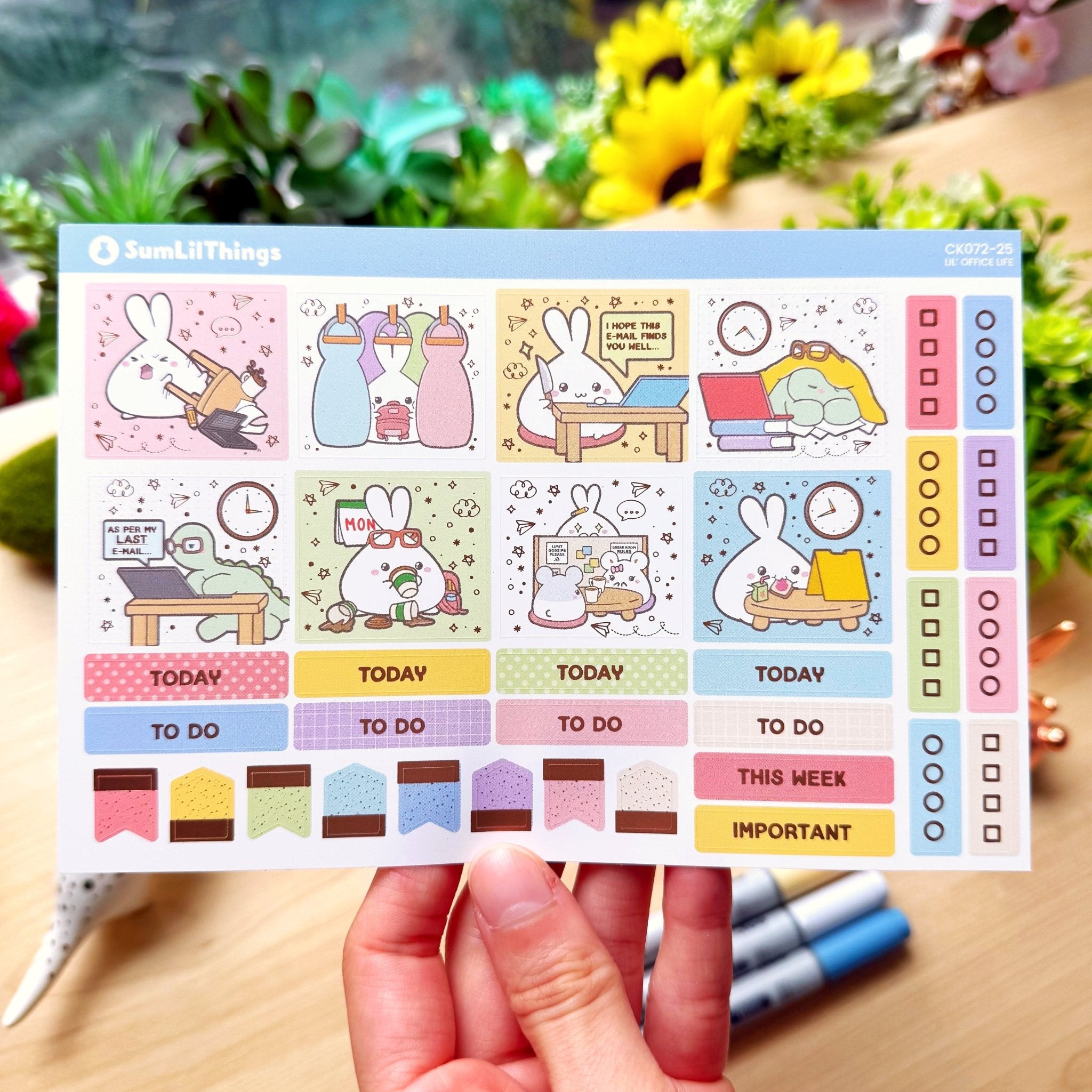 Hobonichi COUSIN - Lil' Office Life - Rose Gold Foil - SumLilThings