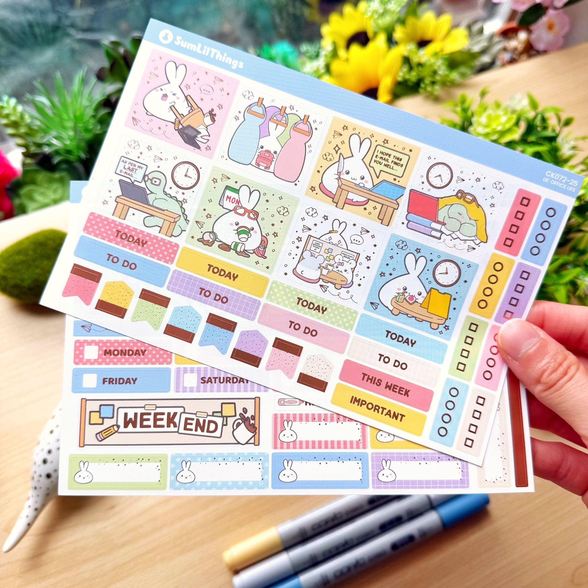 Hobonichi COUSIN - Lil' Office Life - Rose Gold Foil - SumLilThings