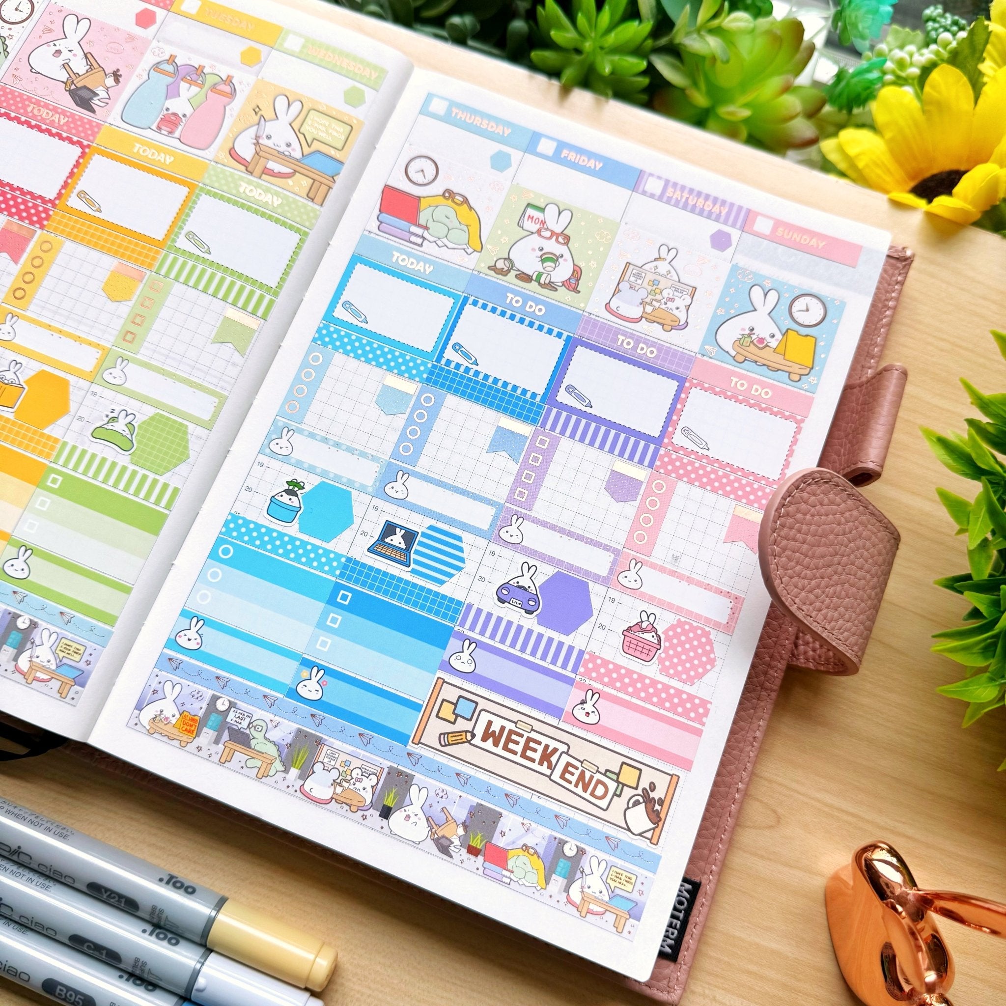 Hobonichi COUSIN - Lil' Office Life - Rose Gold Foil - SumLilThings