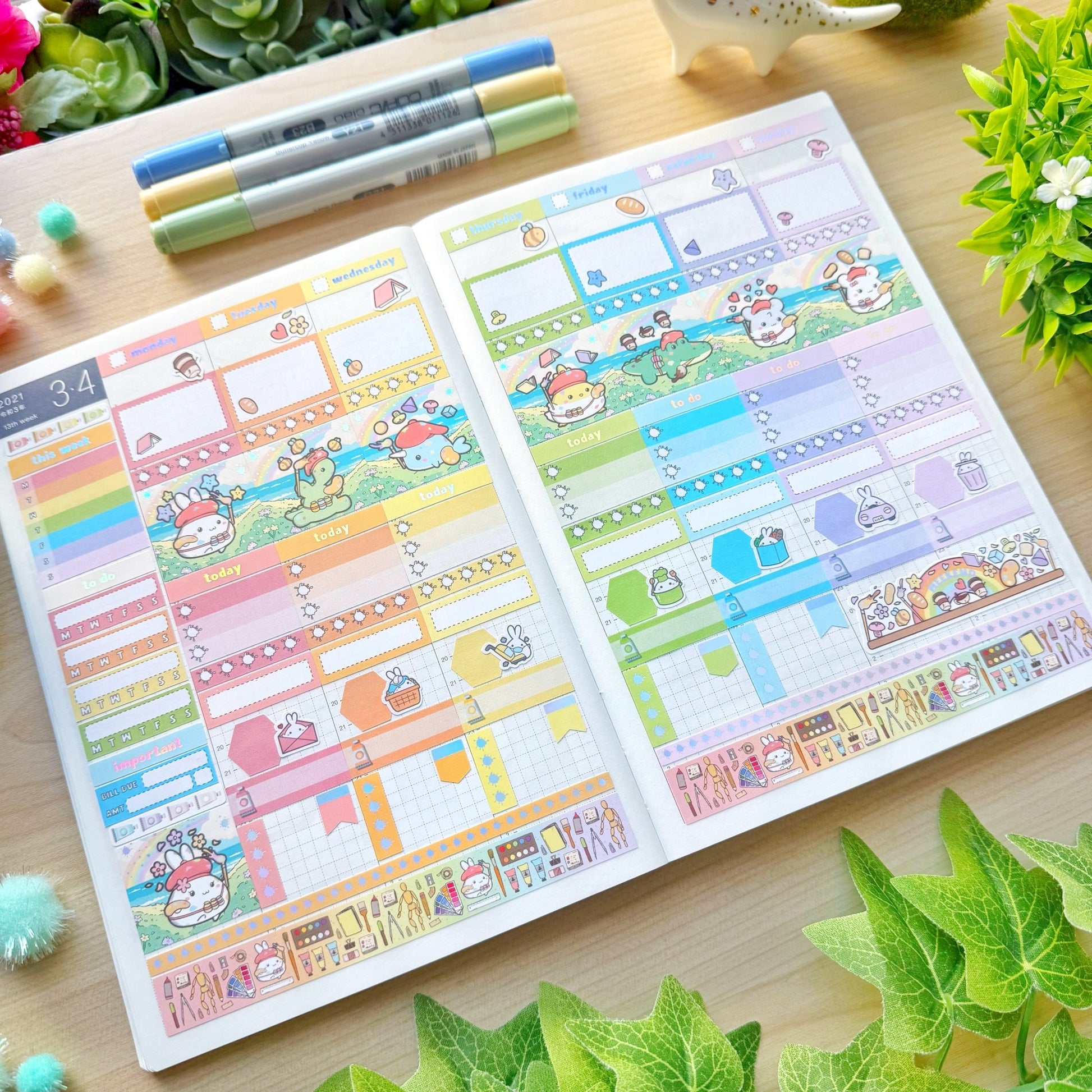 Hobonichi COUSIN - Lil' Painted Brigade - Holo Foil - SumLilThings