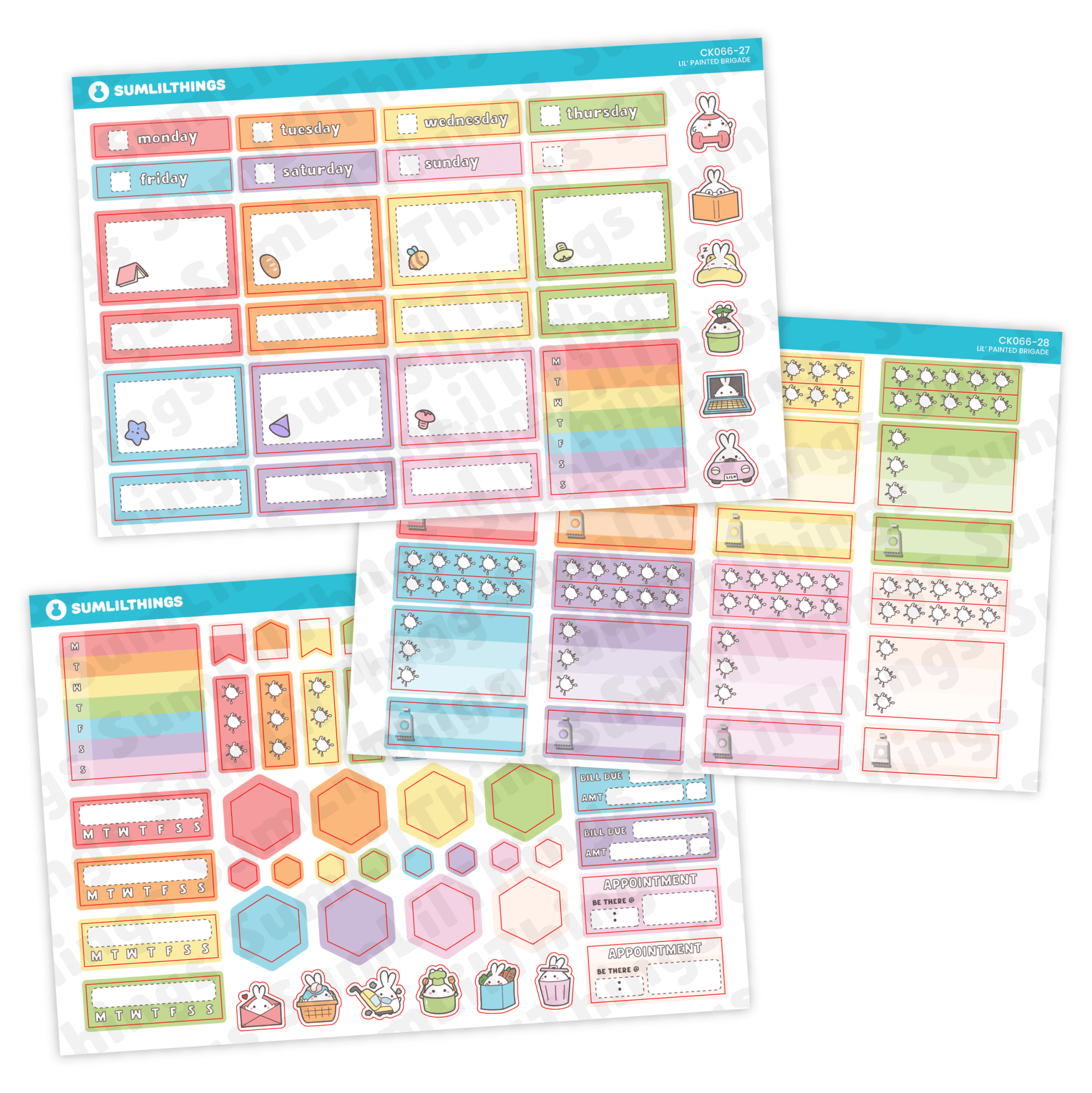 Hobonichi COUSIN - Lil' Painted Brigade - Holo Foil - SumLilThings